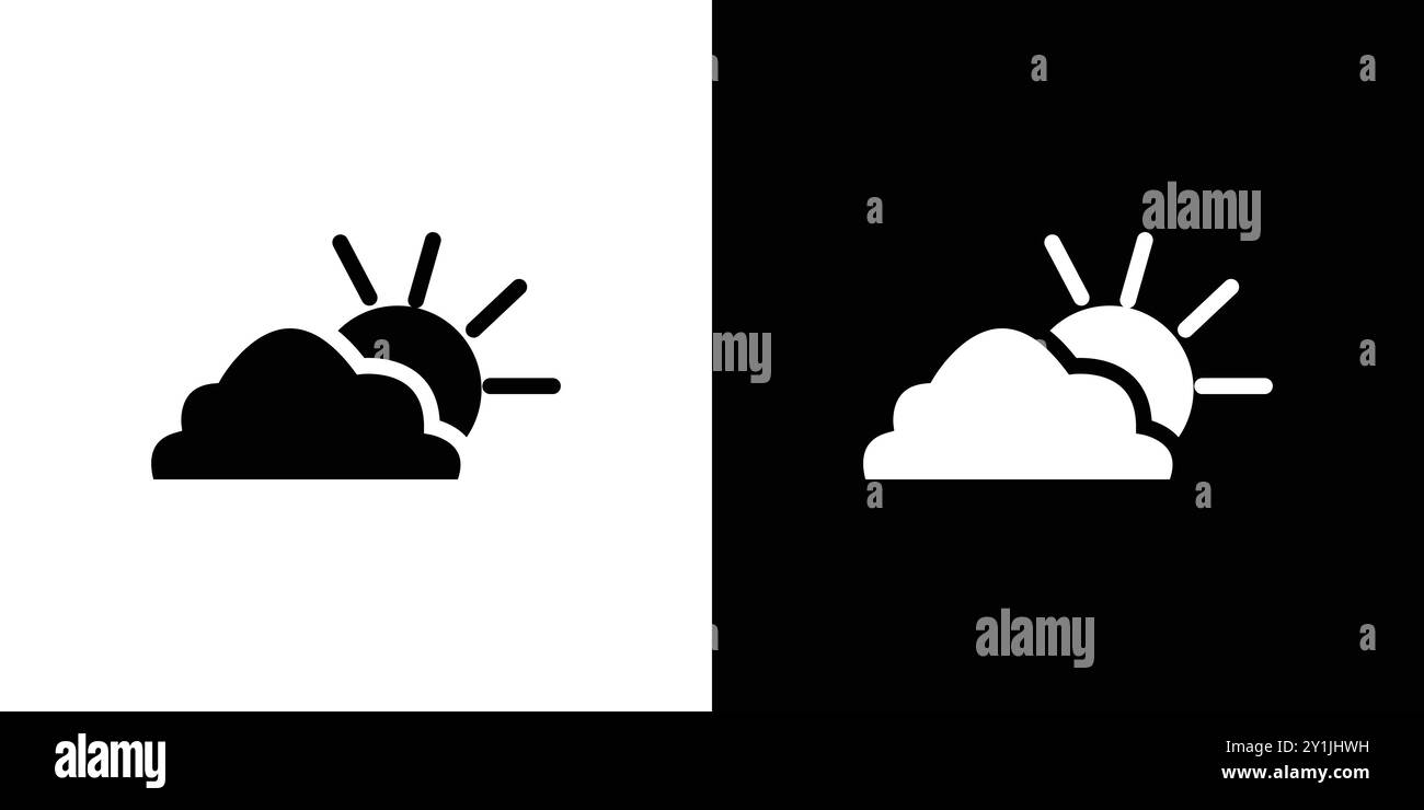 Cloud icon design simple flat vector symbol outline collection set logo ...