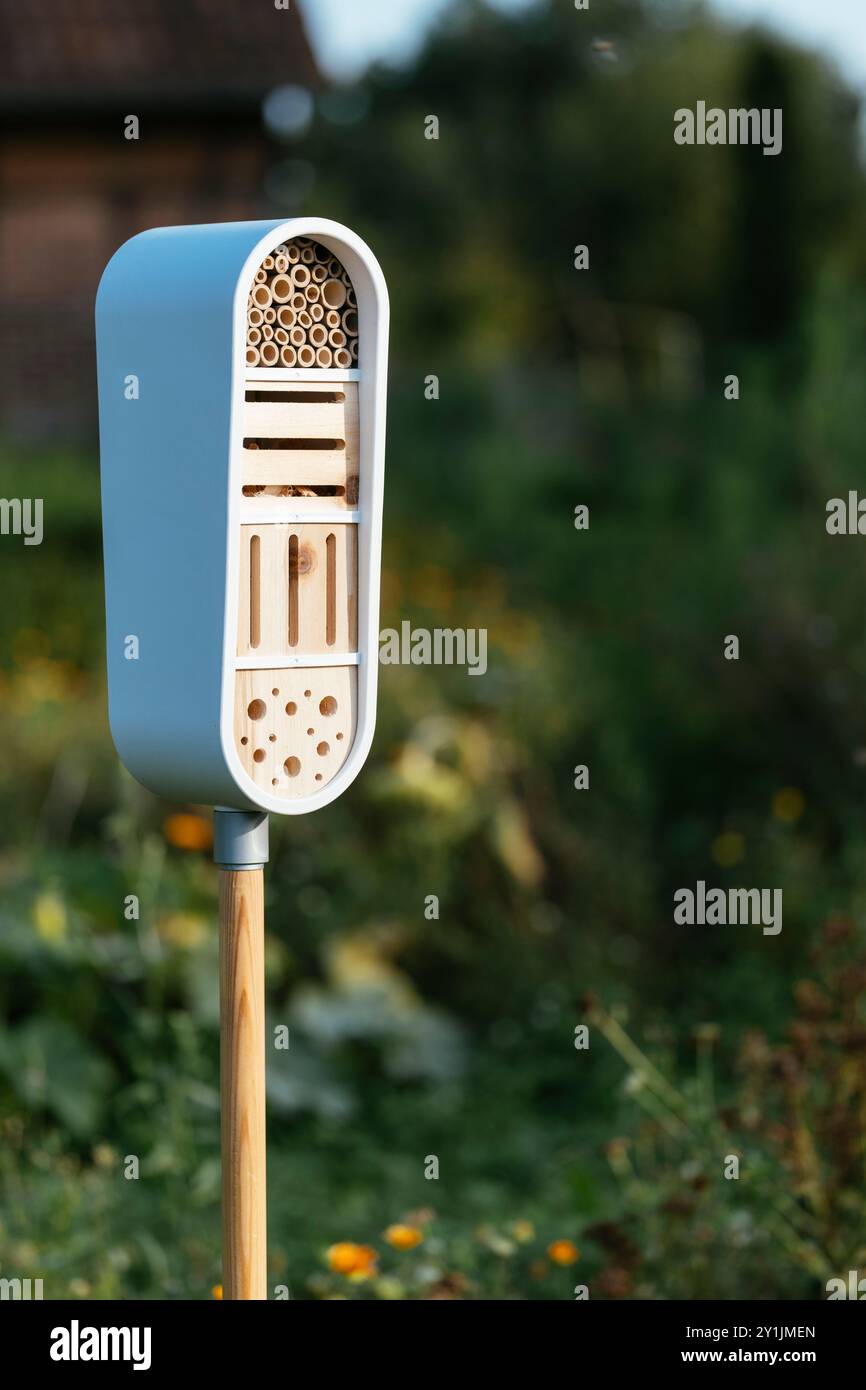 Modern Insect Hotel Lady bug bug hotel hi-res stock photography and images - Alamy