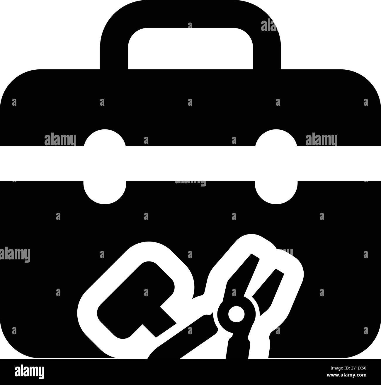 Technician toolbox Stock Vector Images - Alamy