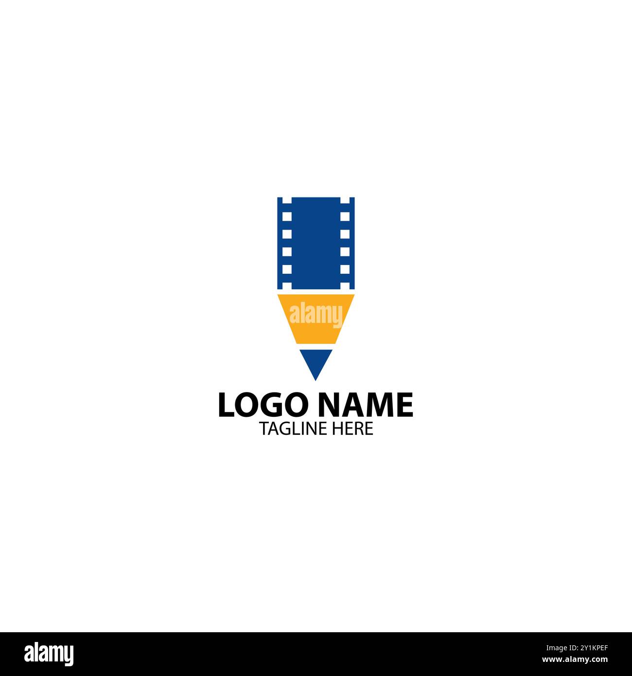 create movie logo design vector Stock Vector