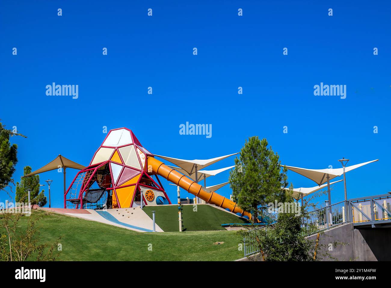 Outdoor playground modern equipment hi-res stock photography and images ...
