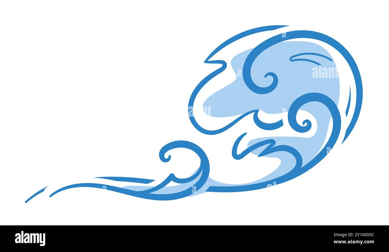 Sea wave water splash blue ocean wave Stock Vector Image & Art - Alamy