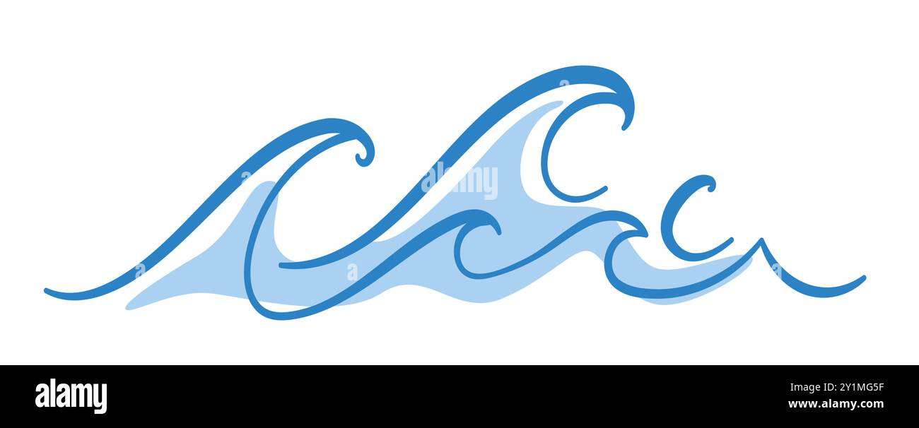 Vector File Splash Wave Blue Sea wave water splash blue ocean wave Stock Vector Image & Art - Alamy