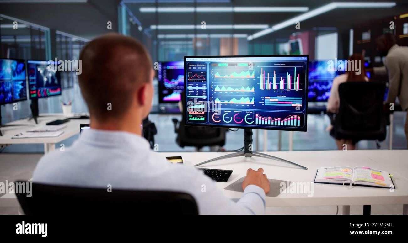 African american business analyst making hi-res stock photography and ...