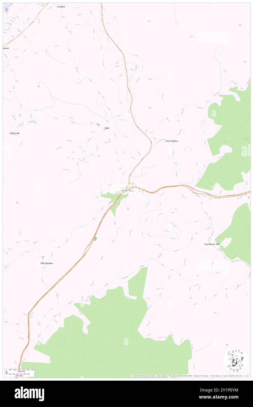 Woods Mill, Nelson County, US, United States, Virginia, N 37 50' 41'', S 78 49' 20'', map, Cartascapes Map published in 2024. Explore Cartascapes, a map revealing Earth's diverse landscapes, cultures, and ecosystems. Journey through time and space, discovering the interconnectedness of our planet's past, present, and future. Stock Photo