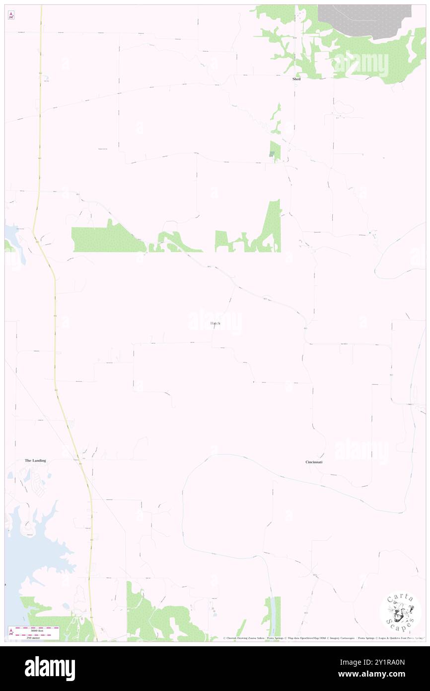 Hatch, Ralls County, US, United States, Missouri, N 39 35' 20'', S 91 37' 4'', map, Cartascapes Map published in 2024. Explore Cartascapes, a map revealing Earth's diverse landscapes, cultures, and ecosystems. Journey through time and space, discovering the interconnectedness of our planet's past, present, and future. Stock Photo