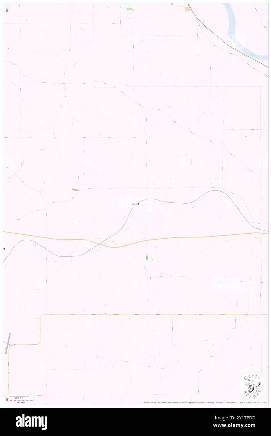 Bidwell, Wapello County, US, United States, Iowa, N 41 1' 8'', S 92 32' 18'', map, Cartascapes Map published in 2024. Explore Cartascapes, a map revealing Earth's diverse landscapes, cultures, and ecosystems. Journey through time and space, discovering the interconnectedness of our planet's past, present, and future. Stock Photo