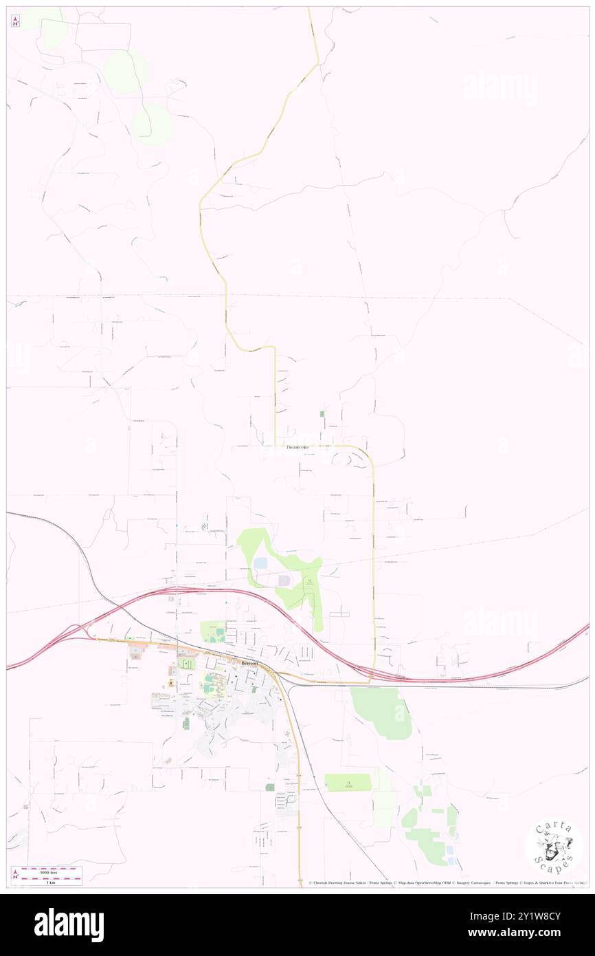 Pomerene, Cochise County, US, United States, Arizona, N 31 59' 58'', S 110 17' 10'', map, Cartascapes Map published in 2024. Explore Cartascapes, a map revealing Earth's diverse landscapes, cultures, and ecosystems. Journey through time and space, discovering the interconnectedness of our planet's past, present, and future. Stock Photo