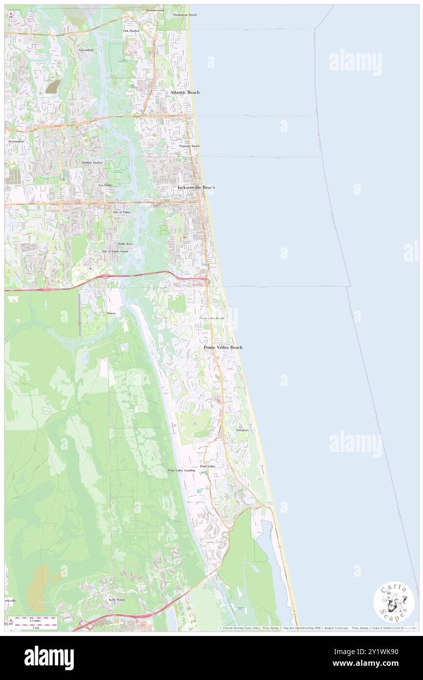 Ponte Vedra Florida Map ZIP Code 32082 Ponte Vedra Beach, Florida