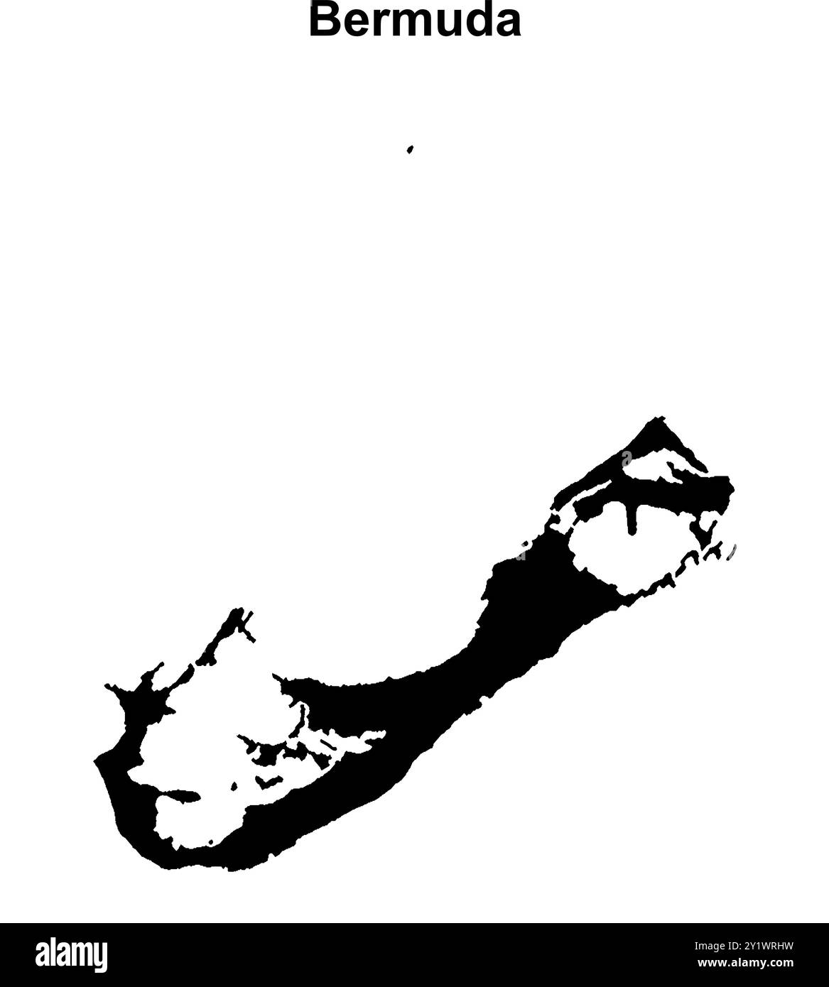 Bermuda outline silhouette hires stock photography and images Alamy