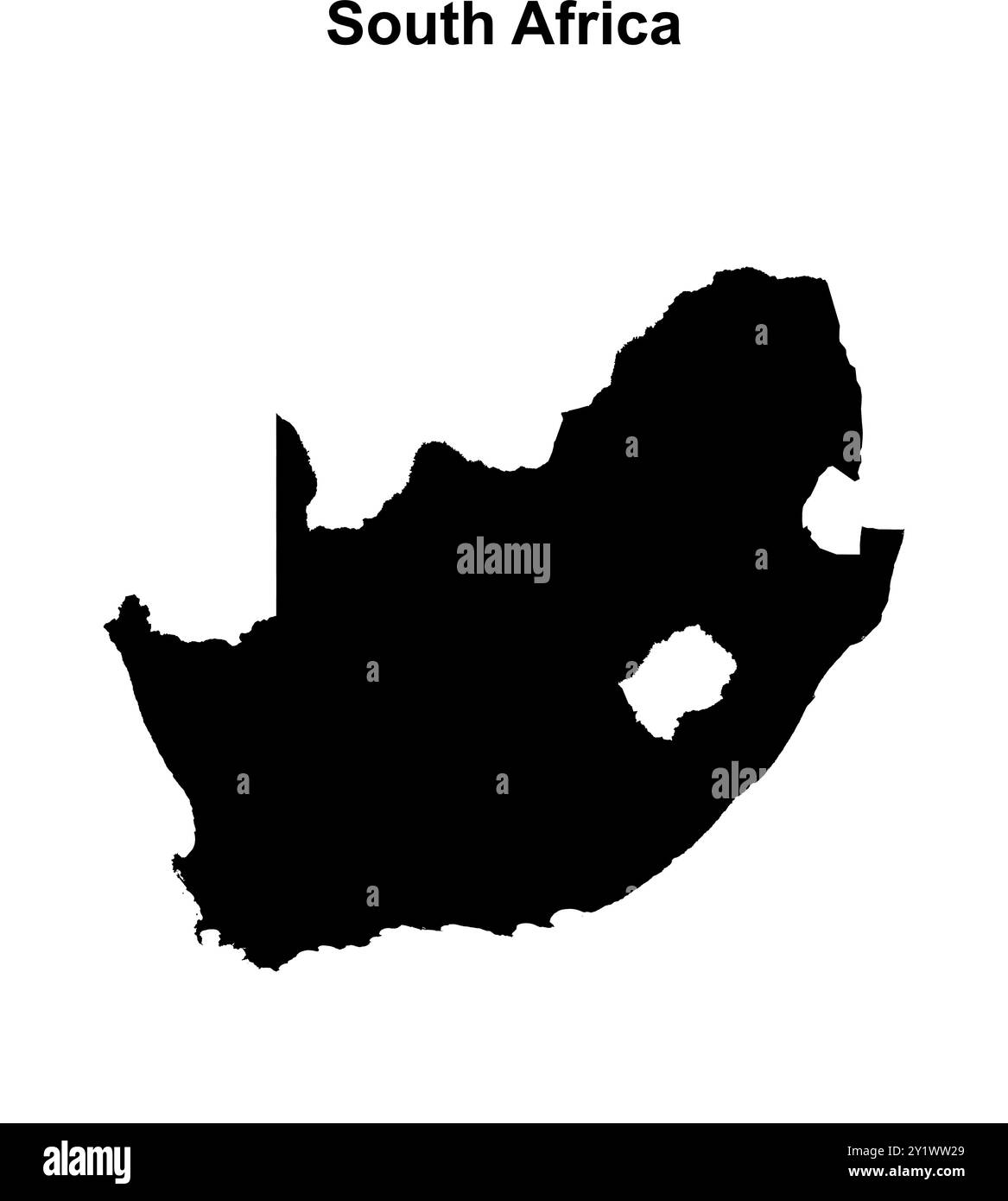 South Africa Blank Outline Map Design Stock Vector Image Art Alamy South Africa Blank Outline Map Design 2Y1WW29 