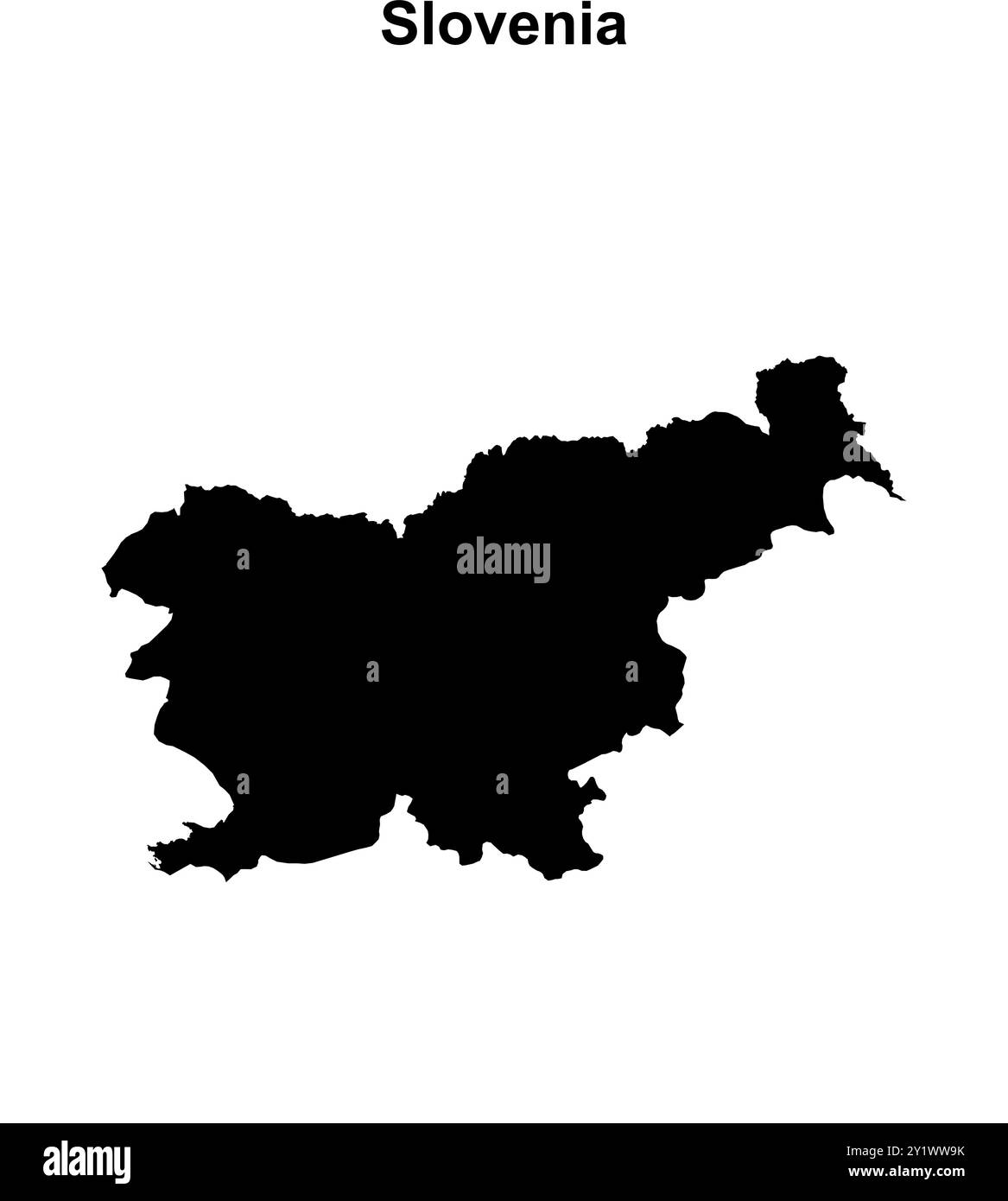 Blank slovenia map hi-res stock photography and images - Alamy