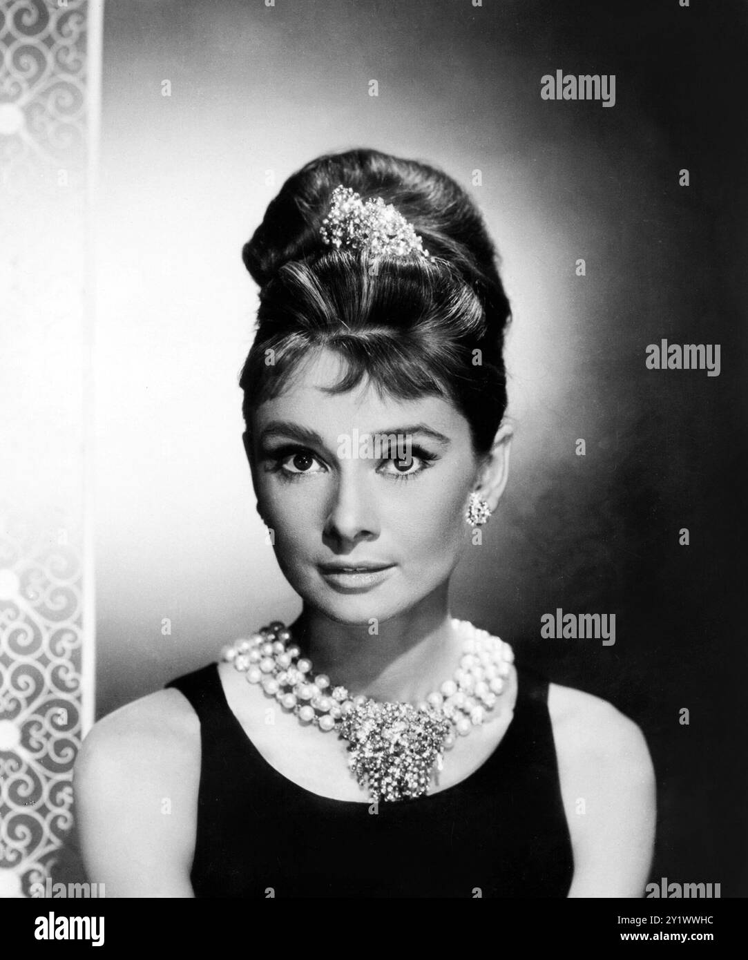 Audrey Hepburn in 'Breakfast at Tiffany's' (Paramount, 1961). Portrait Still - Publicity Photo Stock Photo