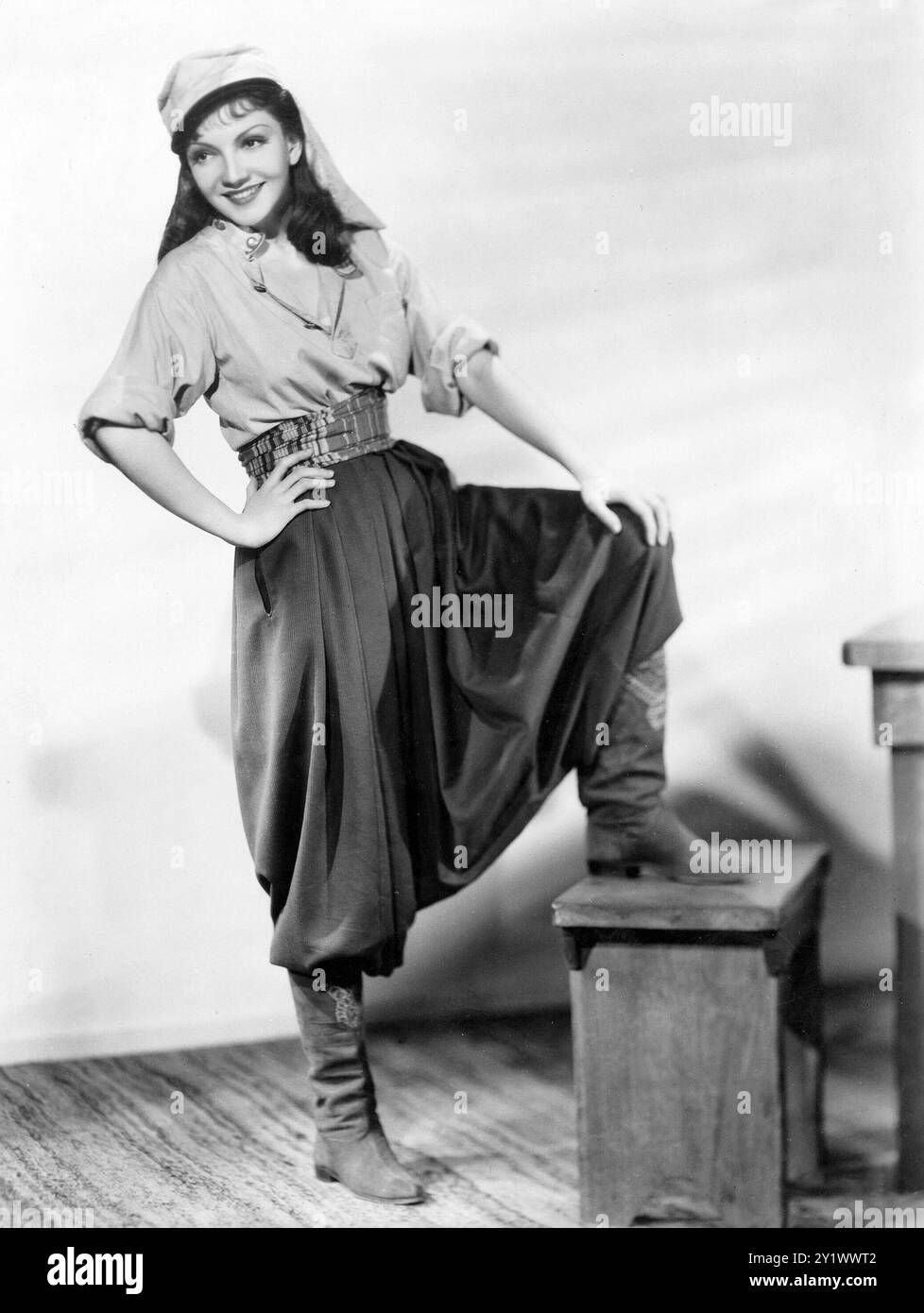 Claudette Colbert in 'Under Two Flags' (20th Century Fox, 1936). Still - publicity photo Stock Photo