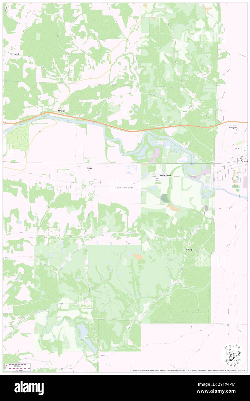 Flat Iron Corner, Coshocton County, US, United States, Ohio, N 40 15' 50'', S 81 39' 24'', map, Cartascapes Map published in 2024. Explore Cartascapes, a map revealing Earth's diverse landscapes, cultures, and ecosystems. Journey through time and space, discovering the interconnectedness of our planet's past, present, and future. Stock Photo