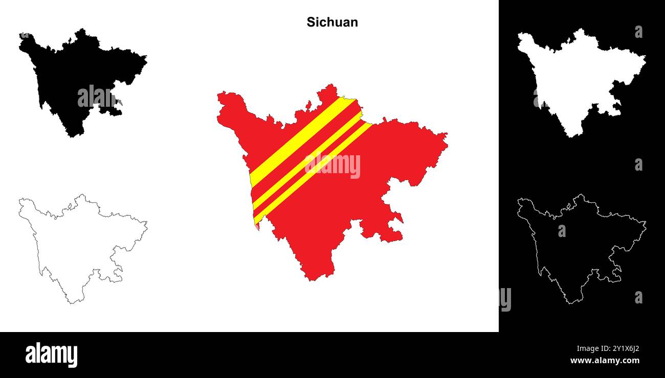 Sichuan Province Outline Map Set Stock Vector Image Art Alamy sichuan-province-outline-map-set-stock-vector-image-art-alamy