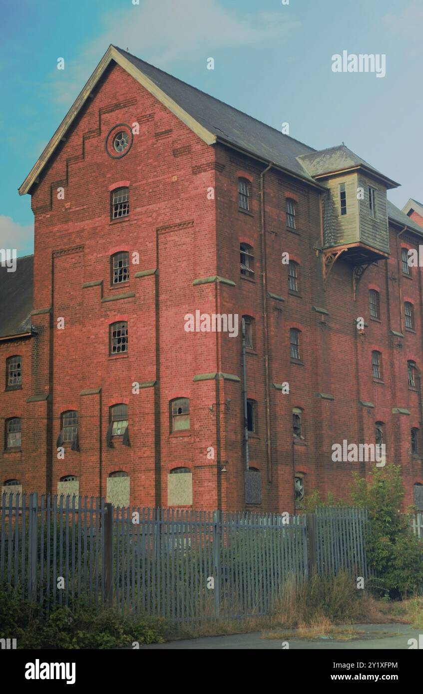 The abandoned, Grade II listed Bass Maltings disused malt house ...