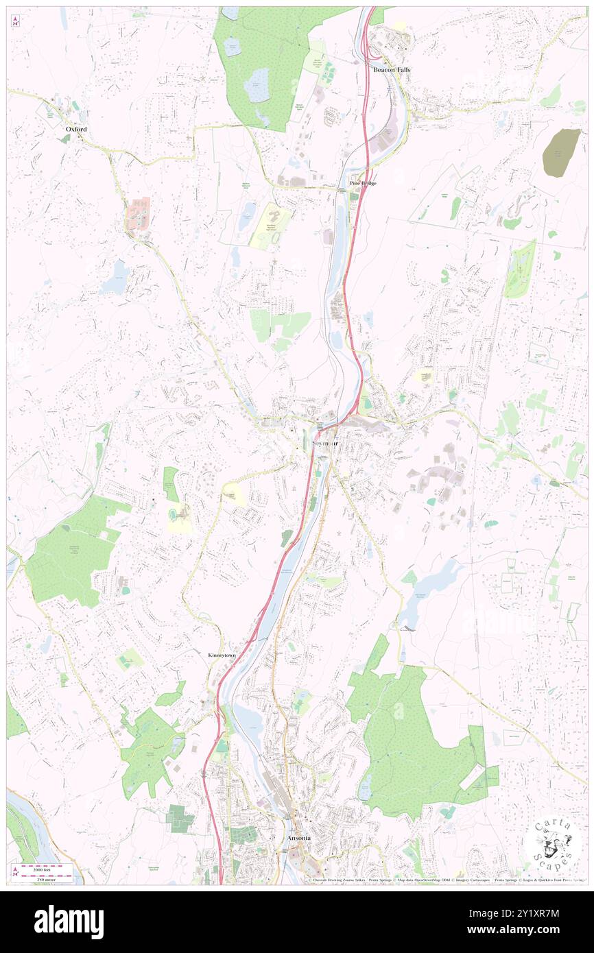 West Seymour, New Haven County, US, United States, Connecticut, N 41 23' 38'', S 73 4' 44'', map, Cartascapes Map published in 2024. Explore Cartascapes, a map revealing Earth's diverse landscapes, cultures, and ecosystems. Journey through time and space, discovering the interconnectedness of our planet's past, present, and future. Stock Photo