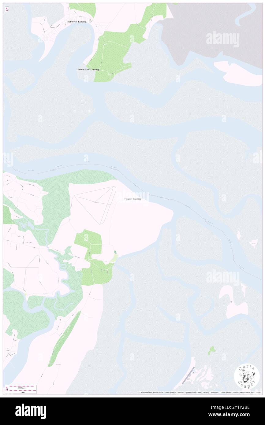 Thomas Landing, McIntosh County, US, United States, Georgia, N 31 38' 27'', S 81 15' 24'', map, Cartascapes Map published in 2024. Explore Cartascapes, a map revealing Earth's diverse landscapes, cultures, and ecosystems. Journey through time and space, discovering the interconnectedness of our planet's past, present, and future. Stock Photo