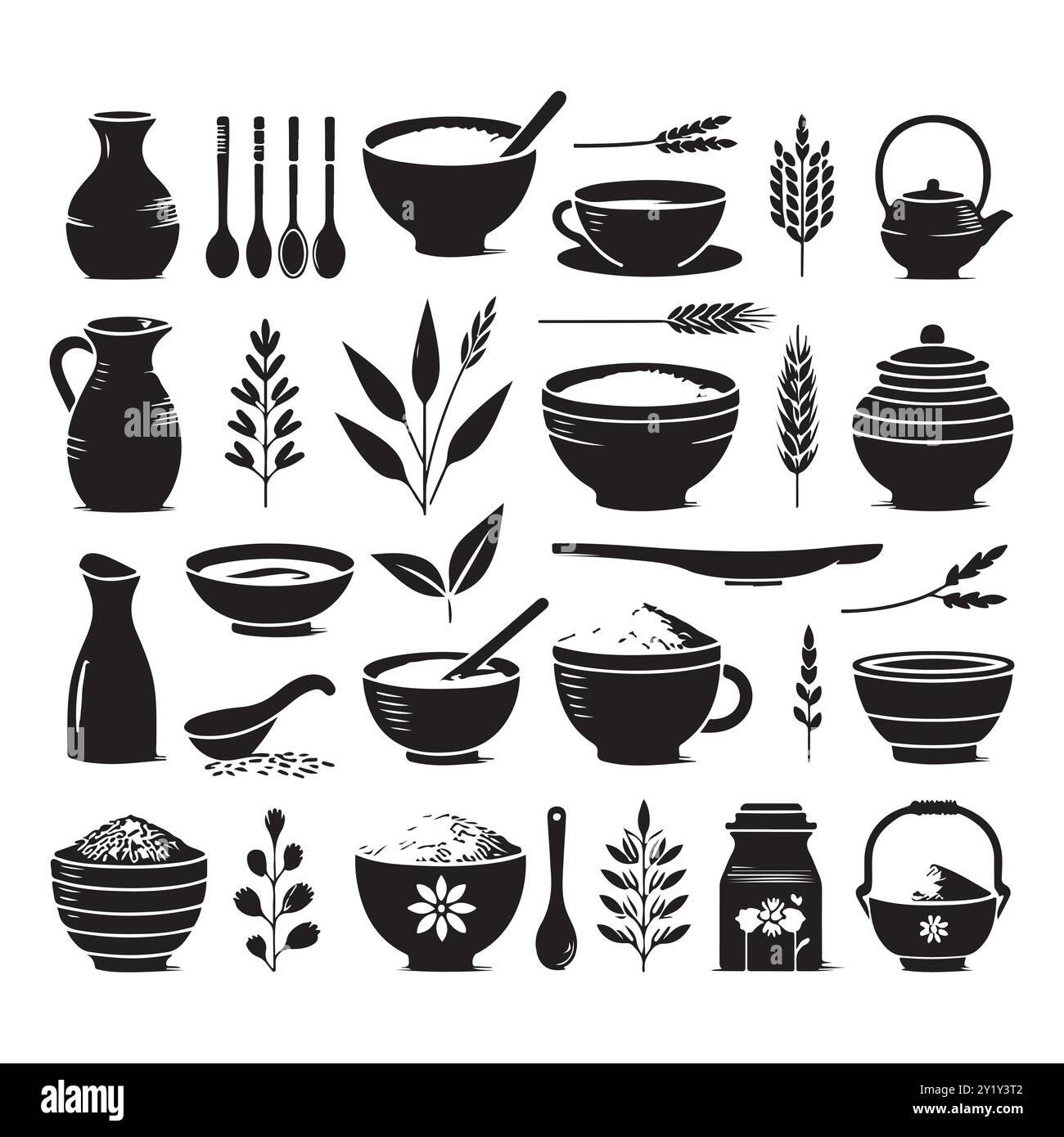 Kitchen staple vector vectors hi-res stock photography and images - Alamy