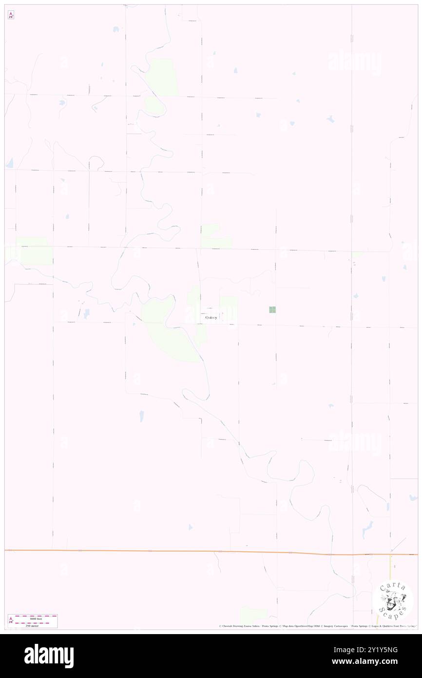 Quincy, Greenwood County, US, United States, Kansas, N 37 52' 55'', S 95 59' 33'', map, Cartascapes Map published in 2024. Explore Cartascapes, a map revealing Earth's diverse landscapes, cultures, and ecosystems. Journey through time and space, discovering the interconnectedness of our planet's past, present, and future. Stock Photo