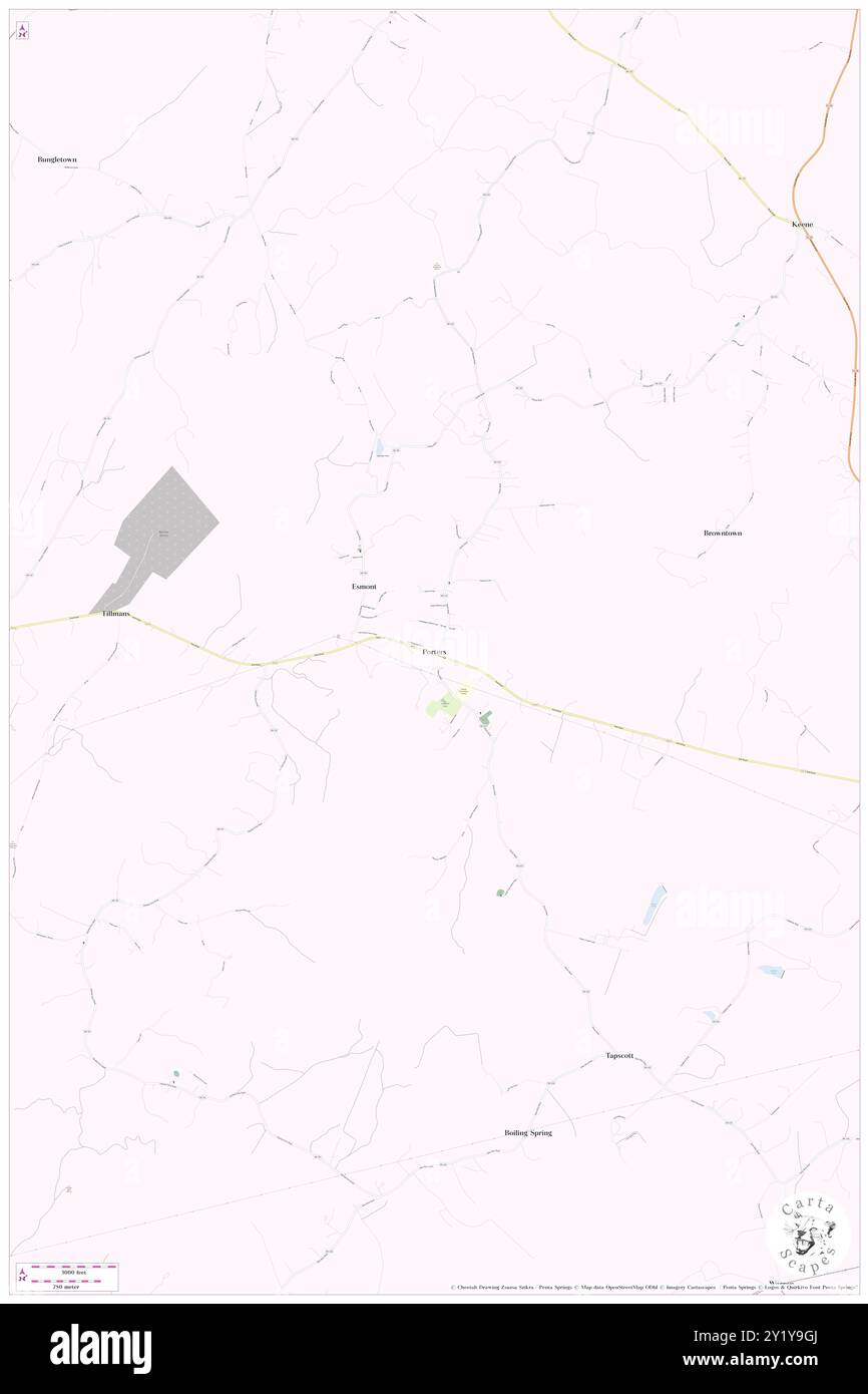 Porters, Albemarle County, US, United States, Virginia, N 37 49' 30'', S 78 35' 56'', map, Cartascapes Map published in 2024. Explore Cartascapes, a map revealing Earth's diverse landscapes, cultures, and ecosystems. Journey through time and space, discovering the interconnectedness of our planet's past, present, and future. Stock Photo