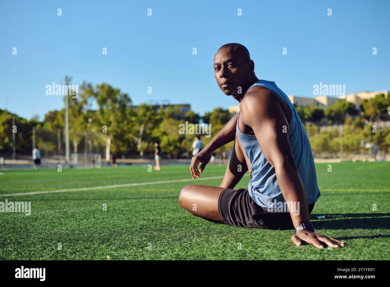 Top view african american player hi-res stock photography and images ...