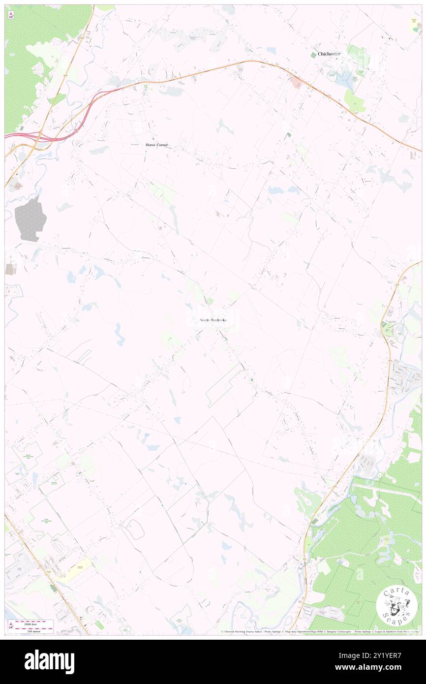 North Pembroke, Merrimack County, US, United States, New Hampshire, N 43 12' 10'', S 71 25' 41'', map, Cartascapes Map published in 2024. Explore Cartascapes, a map revealing Earth's diverse landscapes, cultures, and ecosystems. Journey through time and space, discovering the interconnectedness of our planet's past, present, and future. Stock Photo