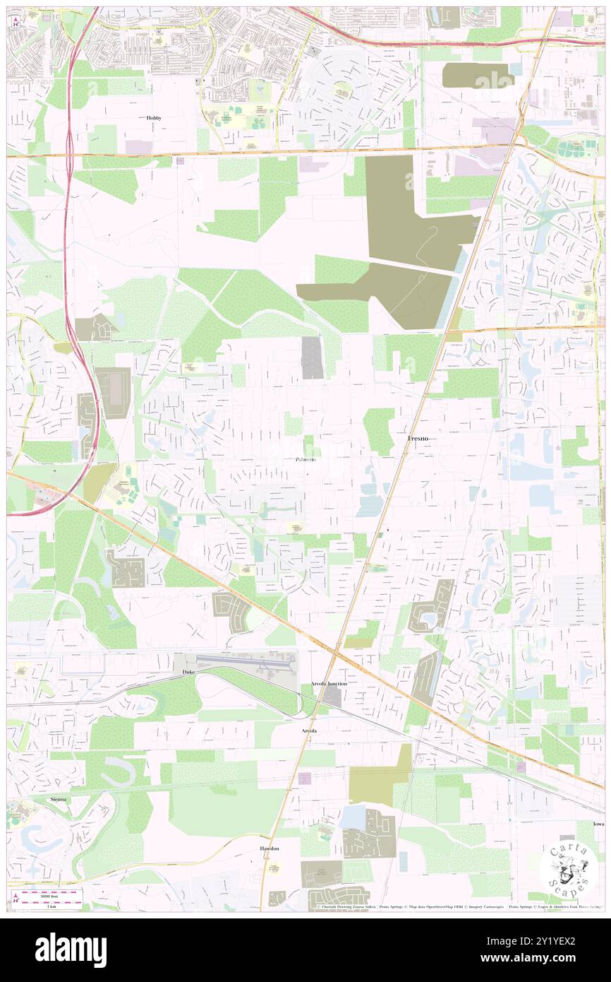 Palmetto, Fort Bend County, US, United States, Texas, N 29 32' 8'', S 95 27' 58'', map, Cartascapes Map published in 2024. Explore Cartascapes, a map revealing Earth's diverse landscapes, cultures, and ecosystems. Journey through time and space, discovering the interconnectedness of our planet's past, present, and future. Stock Photo