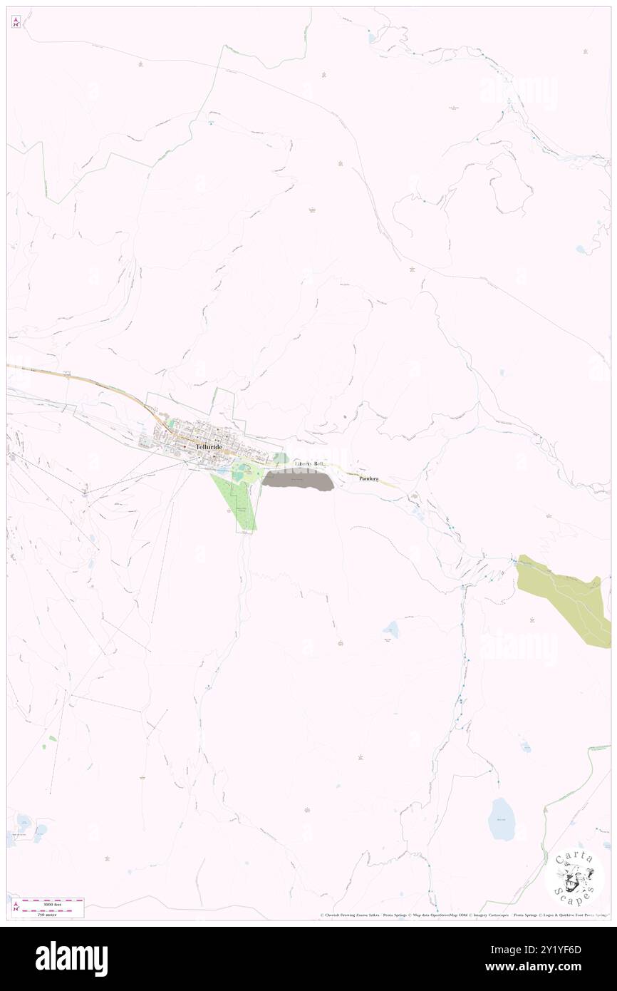 Liberty Bell, San Miguel County, US, United States, Colorado, N 37 56' 6'', S 107 47' 44'', map, Cartascapes Map published in 2024. Explore Cartascapes, a map revealing Earth's diverse landscapes, cultures, and ecosystems. Journey through time and space, discovering the interconnectedness of our planet's past, present, and future. Stock Photo