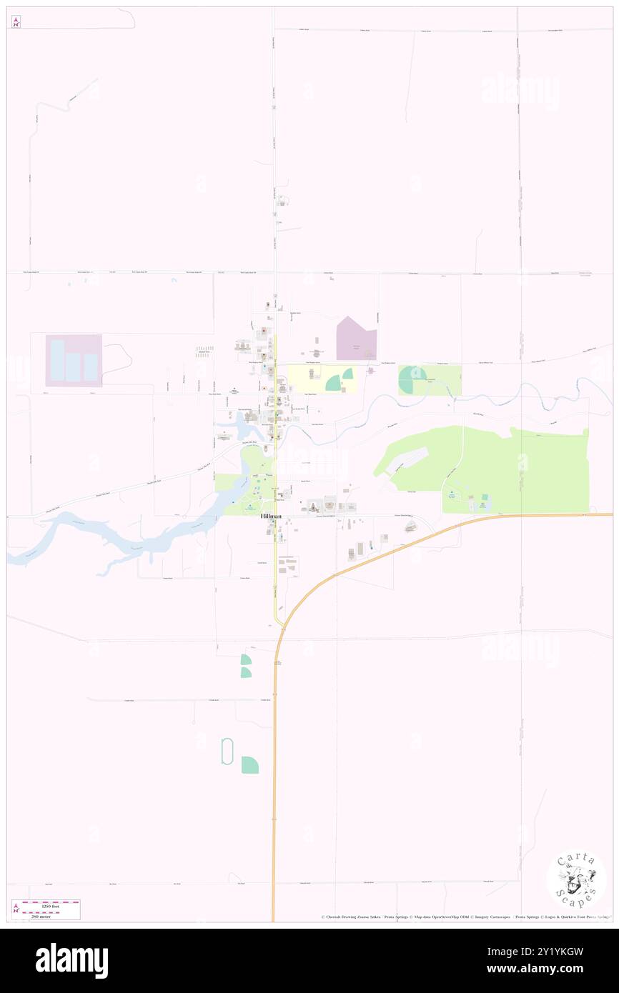 Hillman, Montmorency County, US, United States, Michigan, N 45 3' 33'', S 83 54' 3'', map, Cartascapes Map published in 2024. Explore Cartascapes, a map revealing Earth's diverse landscapes, cultures, and ecosystems. Journey through time and space, discovering the interconnectedness of our planet's past, present, and future. Stock Photo