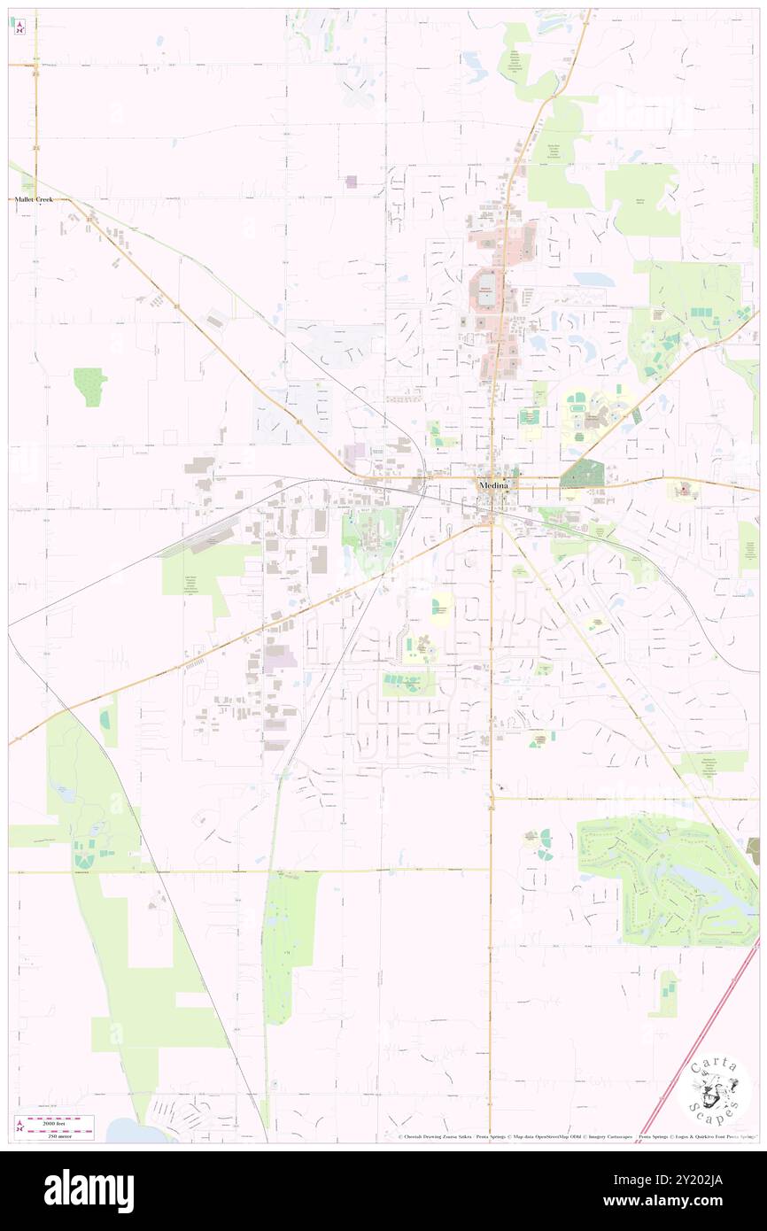 Chamberlain (historical), Medina County, US, United States, Ohio, N 41 7' 45'', S 81 52' 42'', map, Cartascapes Map published in 2024. Explore Cartascapes, a map revealing Earth's diverse landscapes, cultures, and ecosystems. Journey through time and space, discovering the interconnectedness of our planet's past, present, and future. Stock Photo