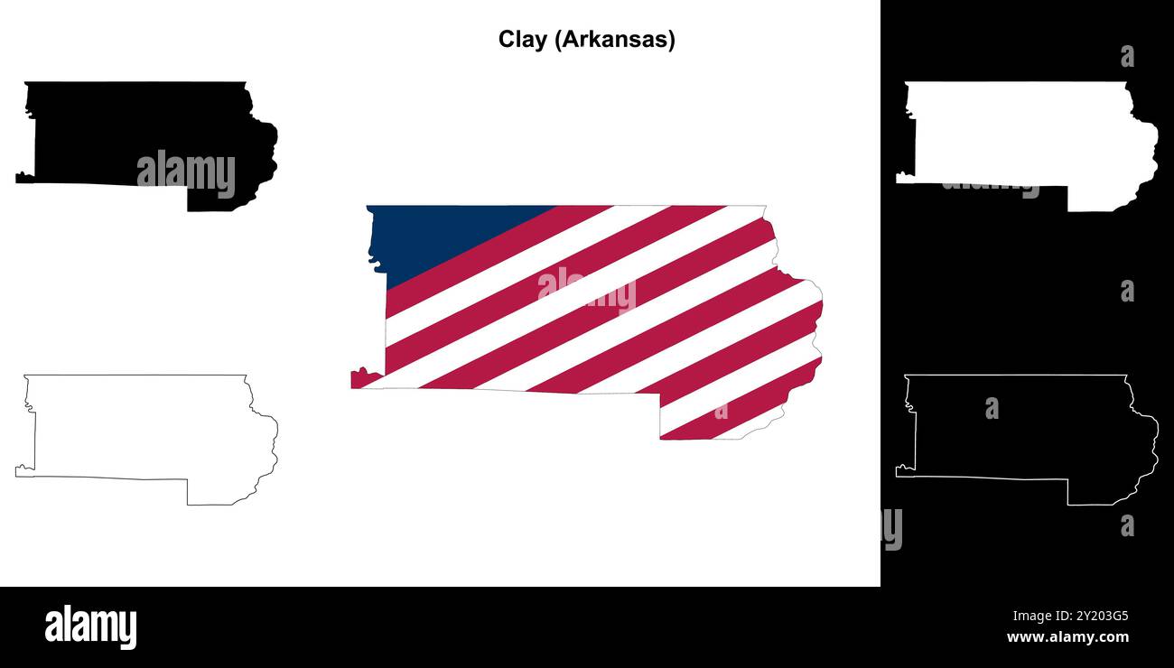 America Map Using Clay Clay arkansas map hi-res stock photography and images - Alamy