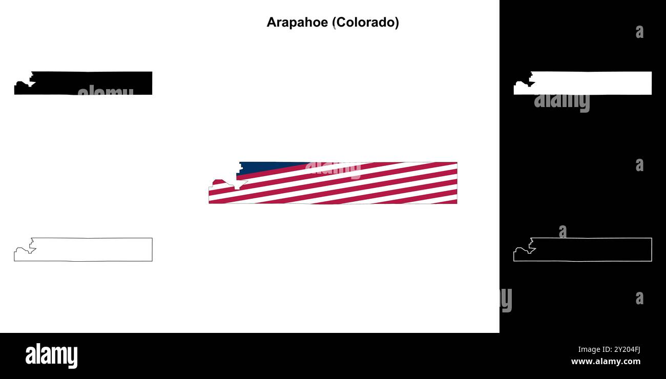 Arapahoe county map hires stock photography and images Alamy