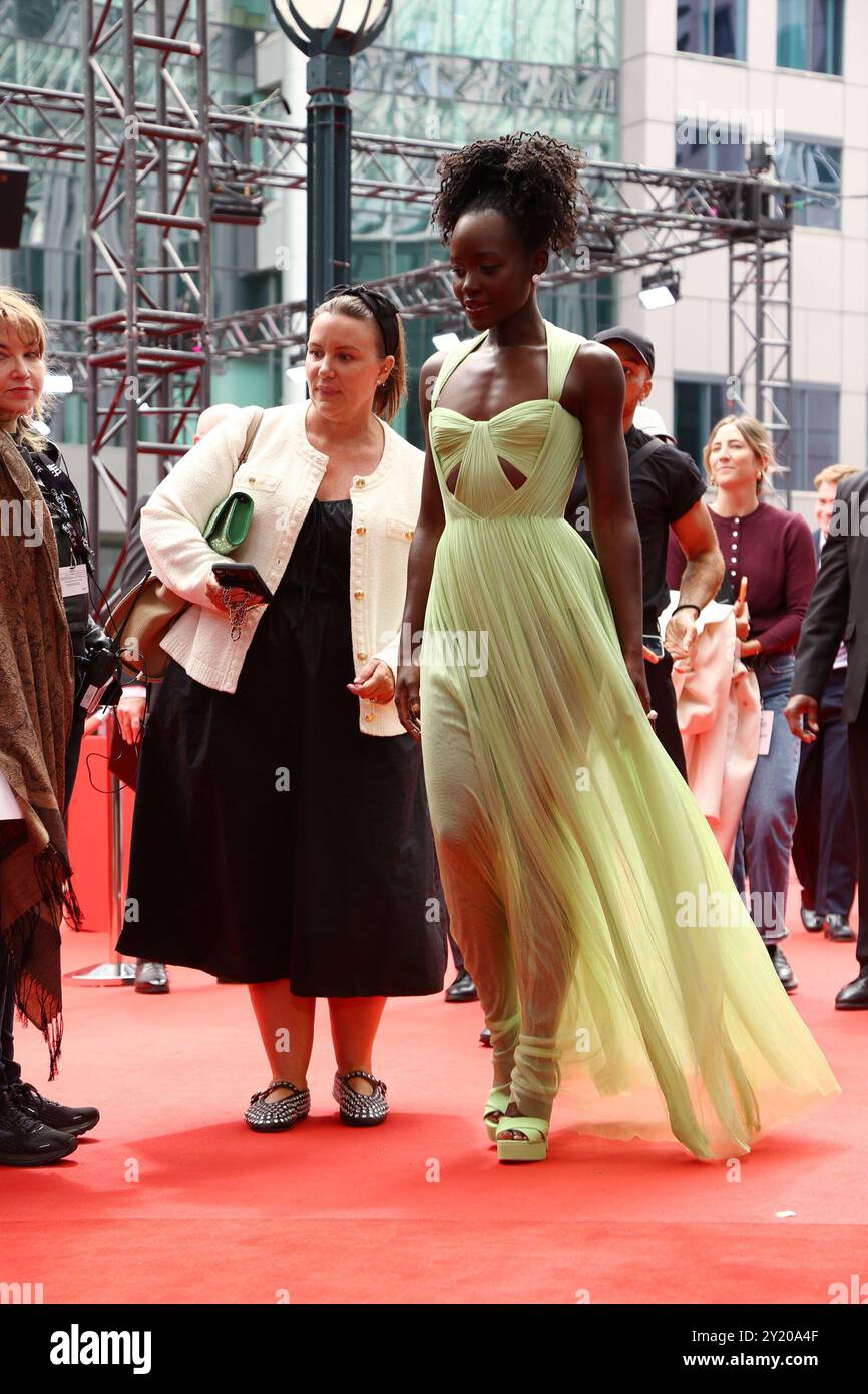 Lupita Nyongo at arrivals for THE WILD ROBOT Premiere at the Toronto International Film Festival (TIFF) 2024, Roy Thomson Hall, Toronto, ON, September 08, 2024. Photo By: JA/Everett Collection Stock Photo