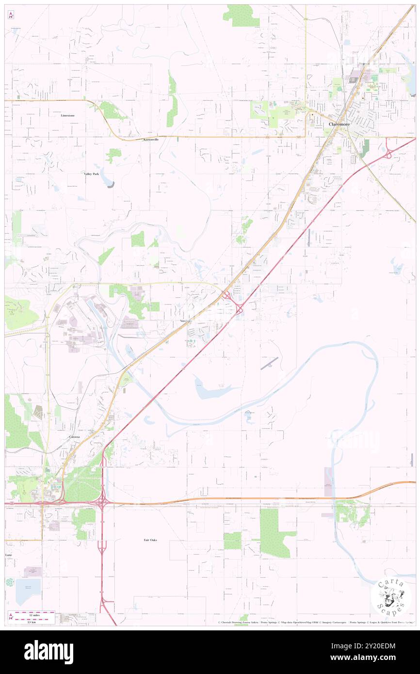 Verdigris, Rogers County, US, United States, Oklahoma, N 36 14' 5'', S 95 41' 27'', map, Cartascapes Map published in 2024. Explore Cartascapes, a map revealing Earth's diverse landscapes, cultures, and ecosystems. Journey through time and space, discovering the interconnectedness of our planet's past, present, and future. Stock Photo