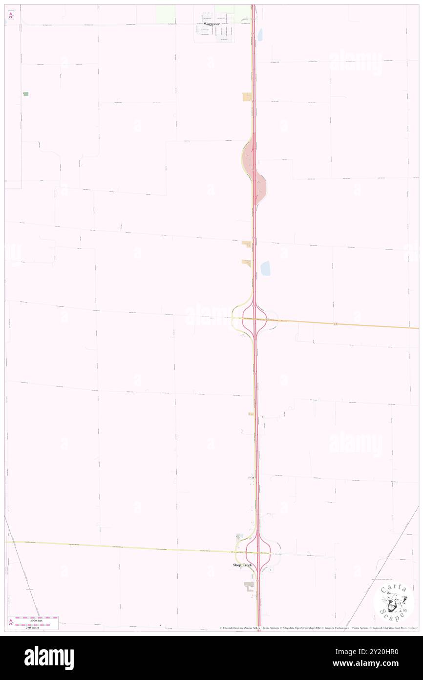 Zanesville, Montgomery County, US, United States, Illinois, N 39 19' 20'', S 89 39' 11'', map, Cartascapes Map published in 2024. Explore Cartascapes, a map revealing Earth's diverse landscapes, cultures, and ecosystems. Journey through time and space, discovering the interconnectedness of our planet's past, present, and future. Stock Photo