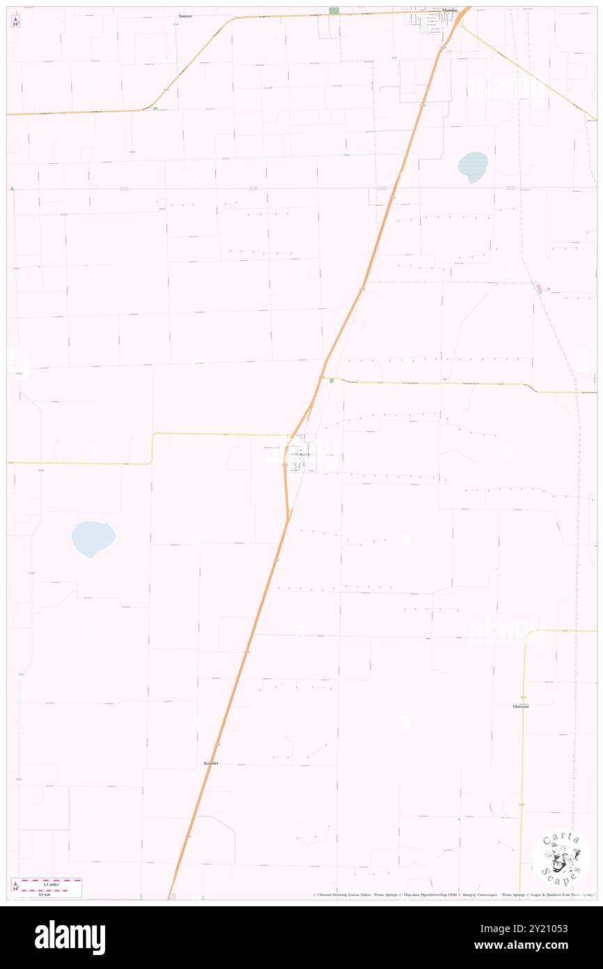 Weinert, Haskell County, US, United States, Texas, N 33 19' 21'', S 99 40' 21'', map, Cartascapes Map published in 2024. Explore Cartascapes, a map revealing Earth's diverse landscapes, cultures, and ecosystems. Journey through time and space, discovering the interconnectedness of our planet's past, present, and future. Stock Photo