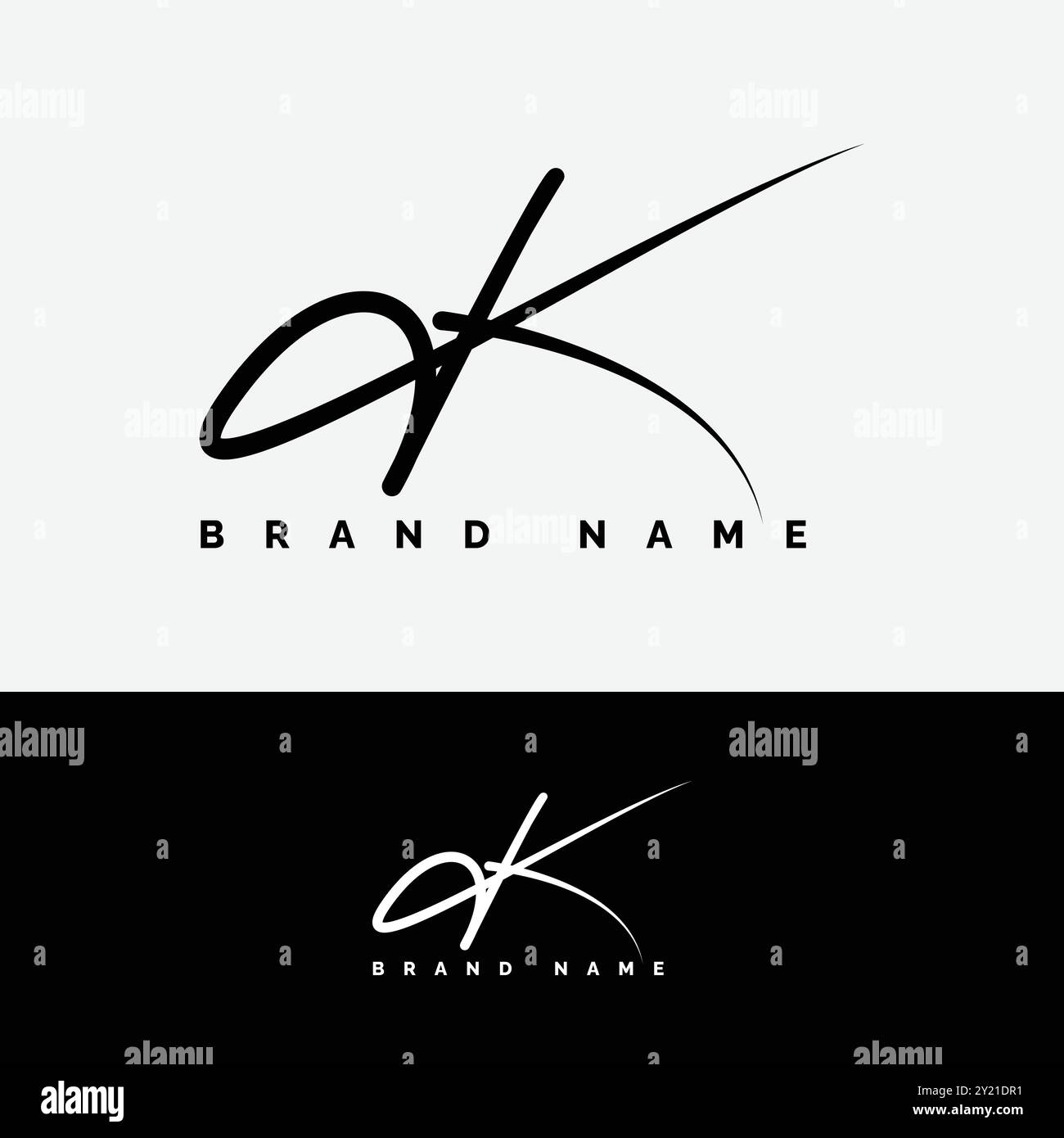  Letter K Signature Logo - Initial Alphabet for K - Handwritten K Logo ...