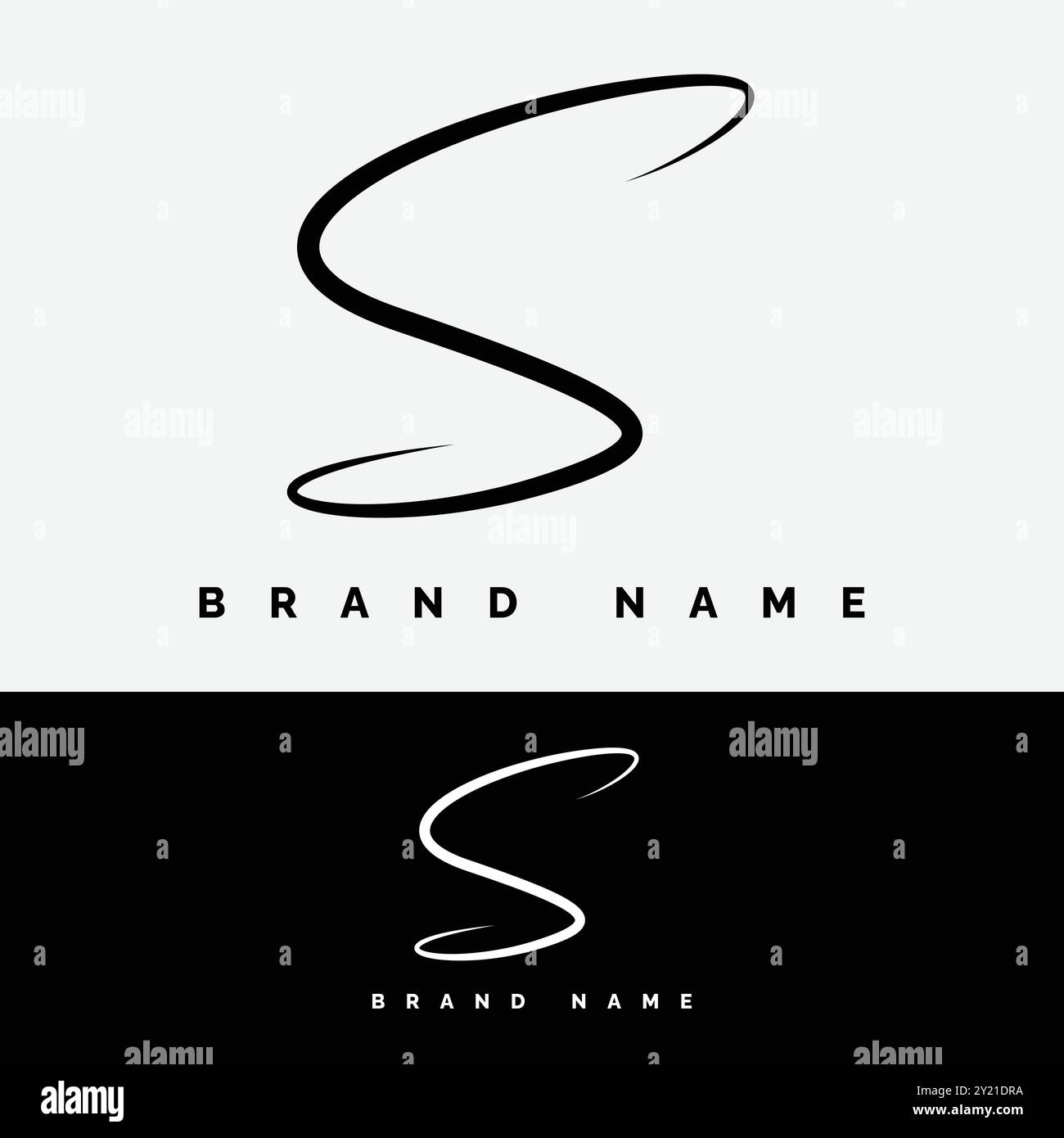 Letter S Signature Logo - Initial Alphabet for S - Handwritten S Logo