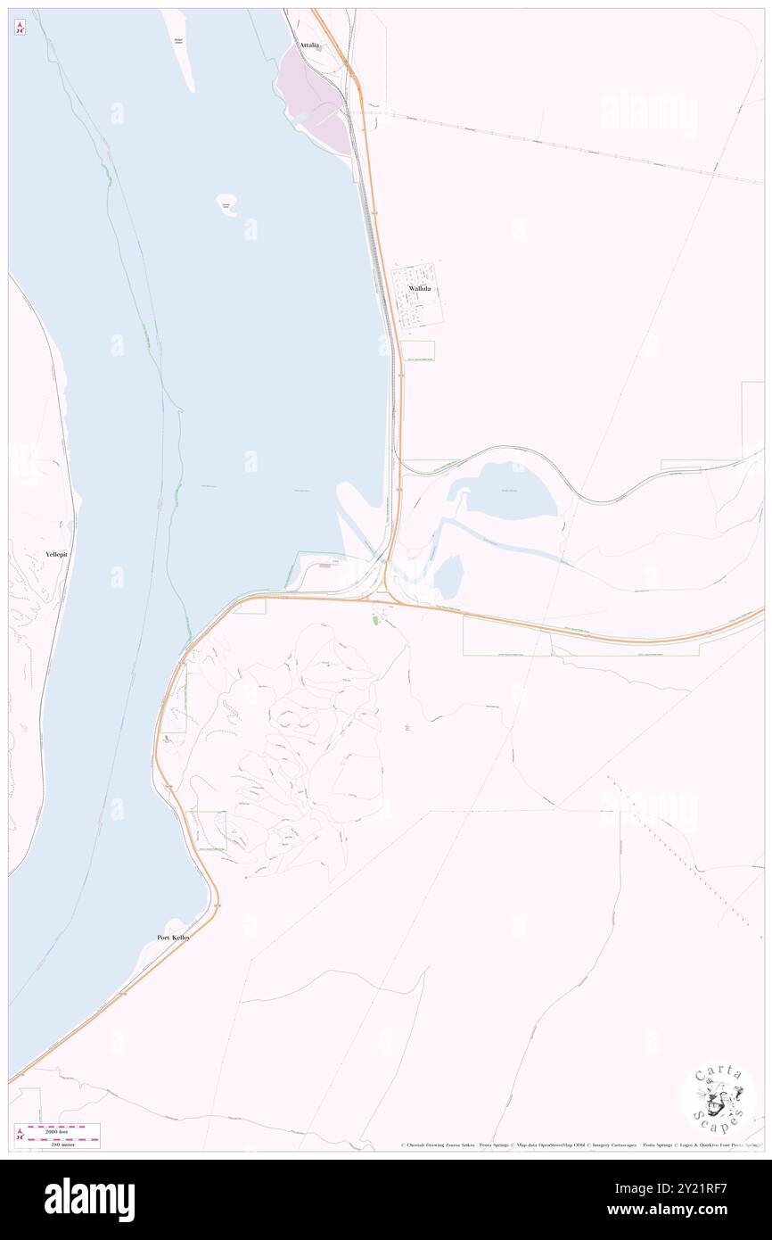 Wallula Junction, Walla Walla County, US, United States, Washington, N 46 3' 30'', S 118 54' 34'', map, Cartascapes Map published in 2024. Explore Cartascapes, a map revealing Earth's diverse landscapes, cultures, and ecosystems. Journey through time and space, discovering the interconnectedness of our planet's past, present, and future. Stock Photo