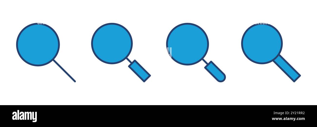 Search icon vector. search magnifying glass icon Stock Vector