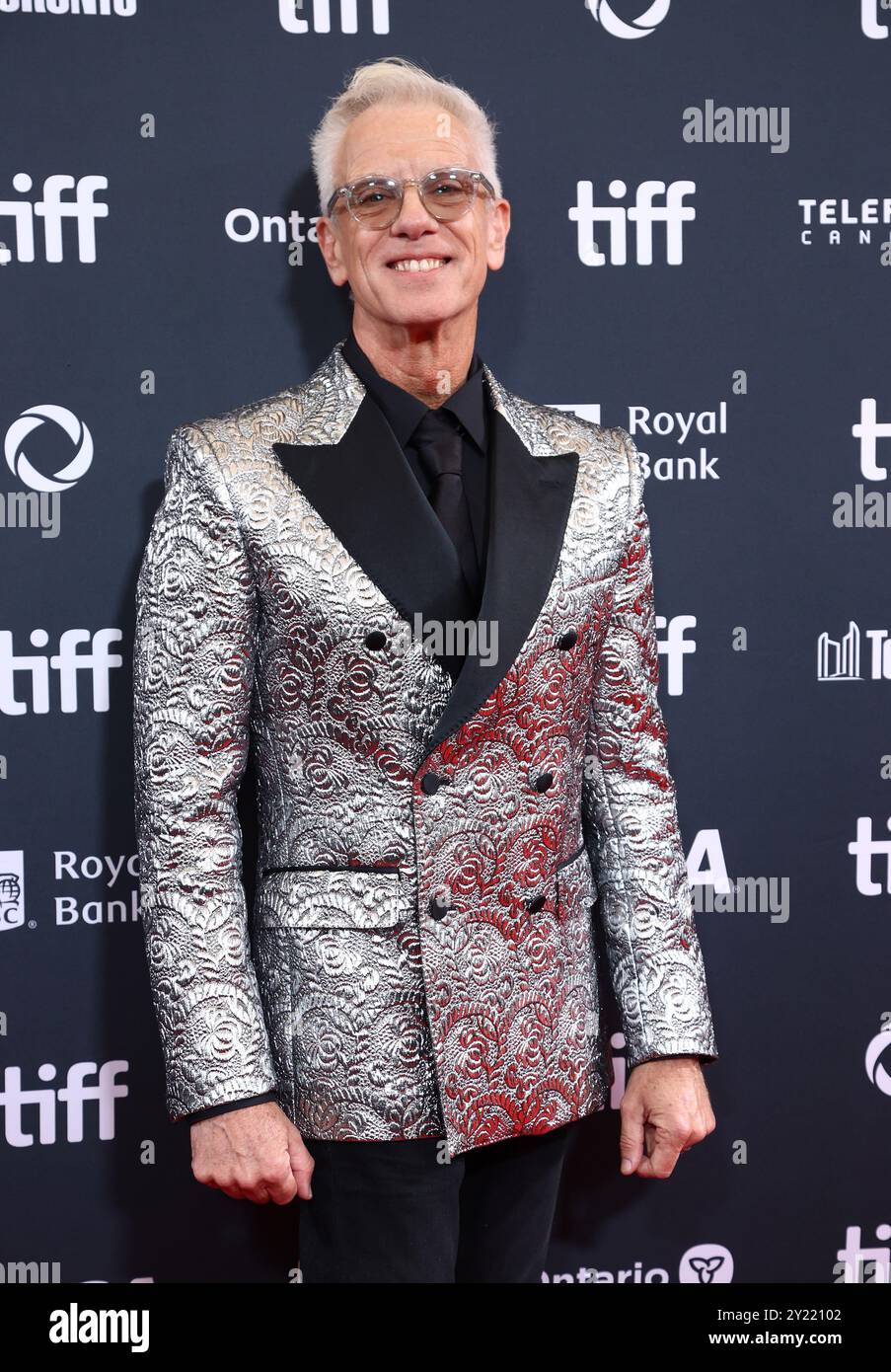 Toronto, Canada. 08th Sep, 2024. Chris Sanders arriving at “The Wild Robot' premiere during the 2024 Toronto International Film Festival held at the Roy Thomson Hall on September 8, 2024 in Toronto, Canada © JPA/AFF-USA.com Credit: AFF/Alamy Live News Stock Photo