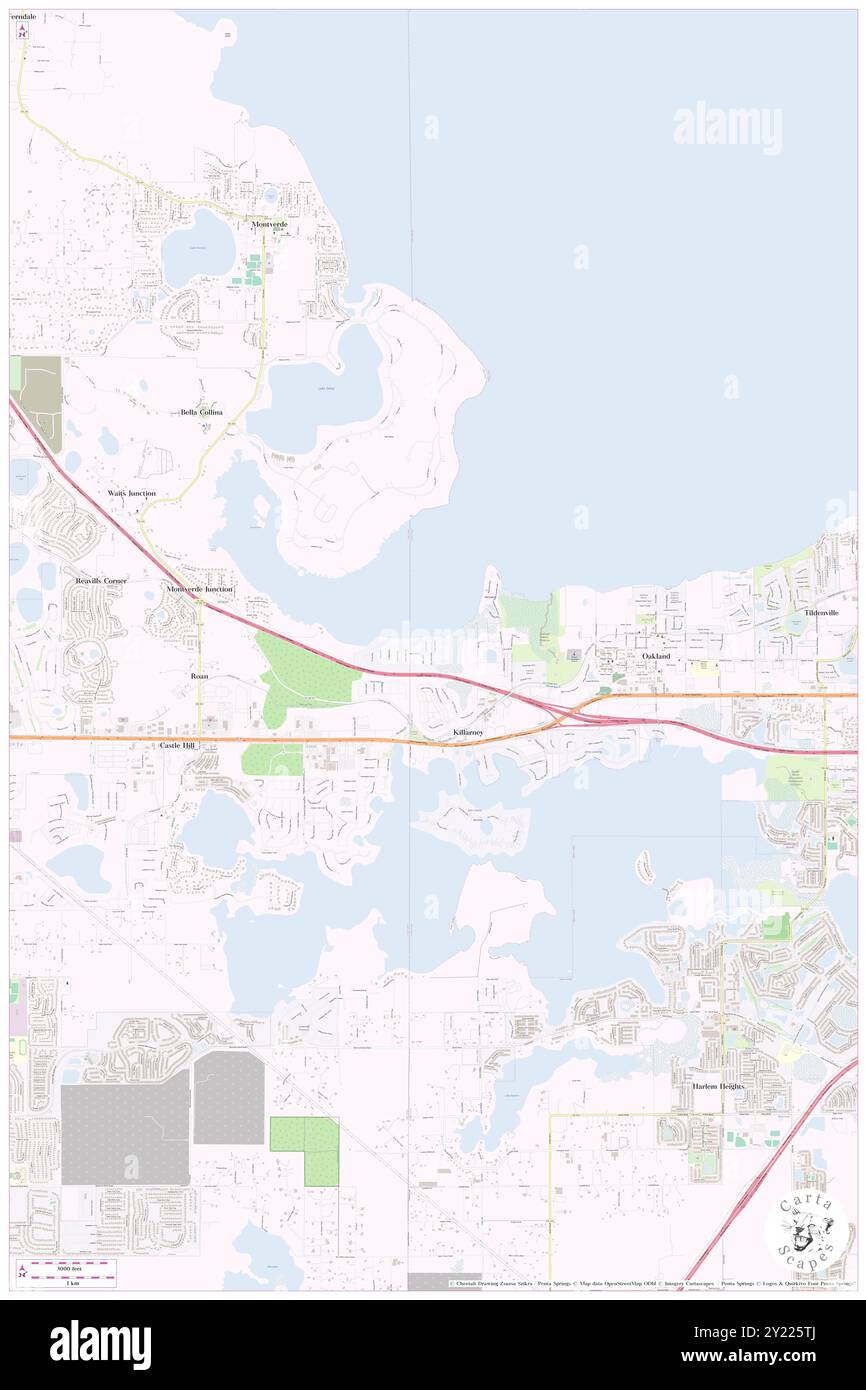 Killarney Mobile Home Park, Orange County, US, United States, Florida, N 28 33' 20'', S 81 39' 16'', map, Cartascapes Map published in 2024. Explore Cartascapes, a map revealing Earth's diverse landscapes, cultures, and ecosystems. Journey through time and space, discovering the interconnectedness of our planet's past, present, and future. Stock Photo