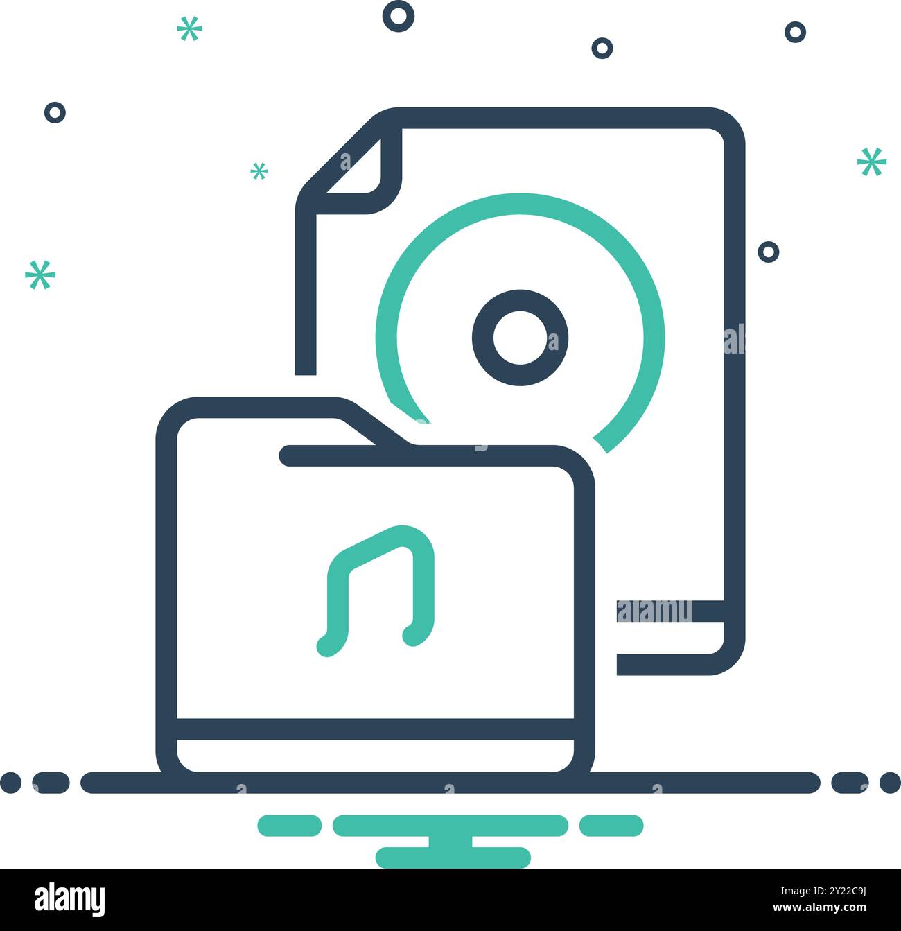 Music file folder icon hi-res stock photography and images - Alamy