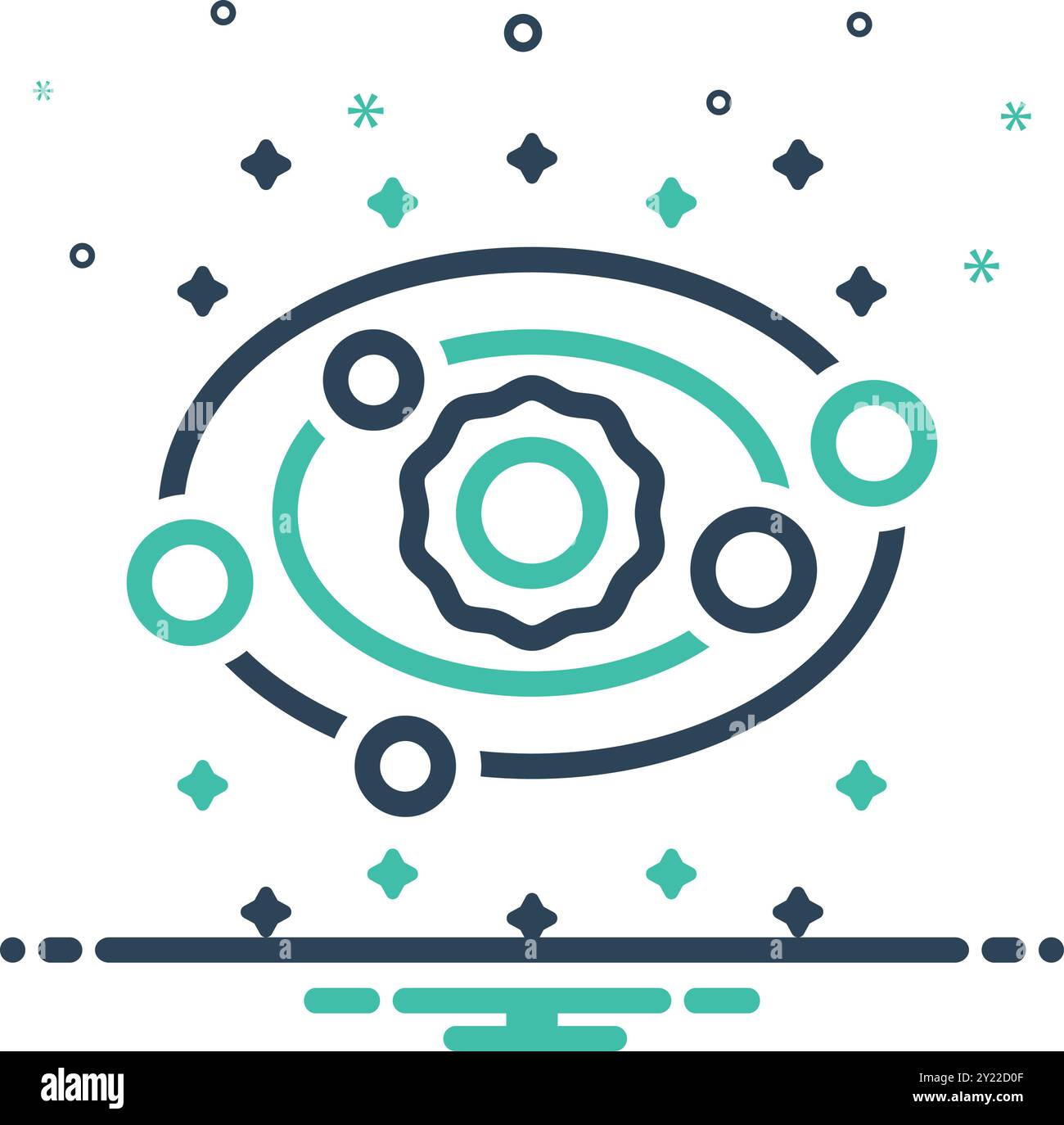 Icon for solar system, planetary Stock Vector Image & Art - Alamy
