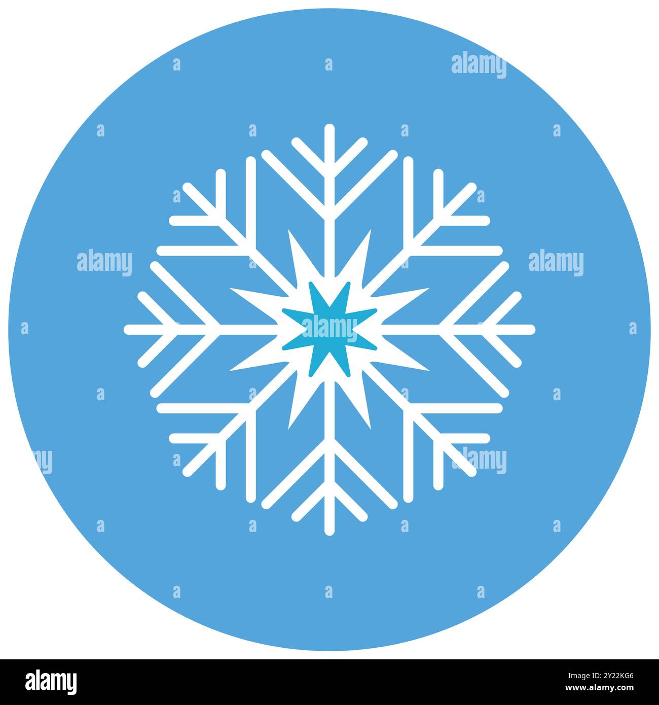 Delicate snowflake with intricate filigree Stock Vector