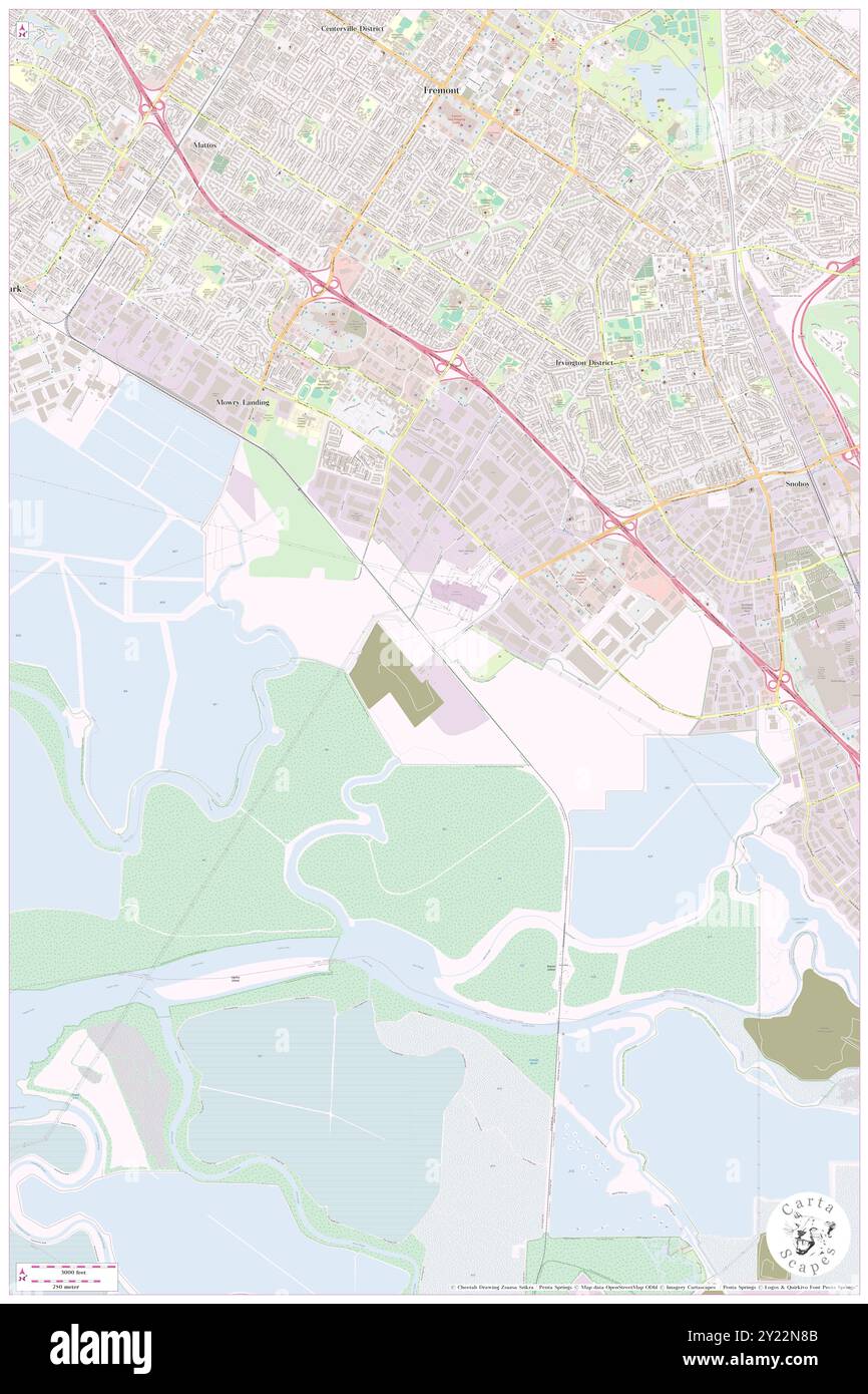 Albrae, Alameda County, US, United States, California, N 37 29' 43'', S 121 59' 21'', map, Cartascapes Map published in 2024. Explore Cartascapes, a map revealing Earth's diverse landscapes, cultures, and ecosystems. Journey through time and space, discovering the interconnectedness of our planet's past, present, and future. Stock Photo