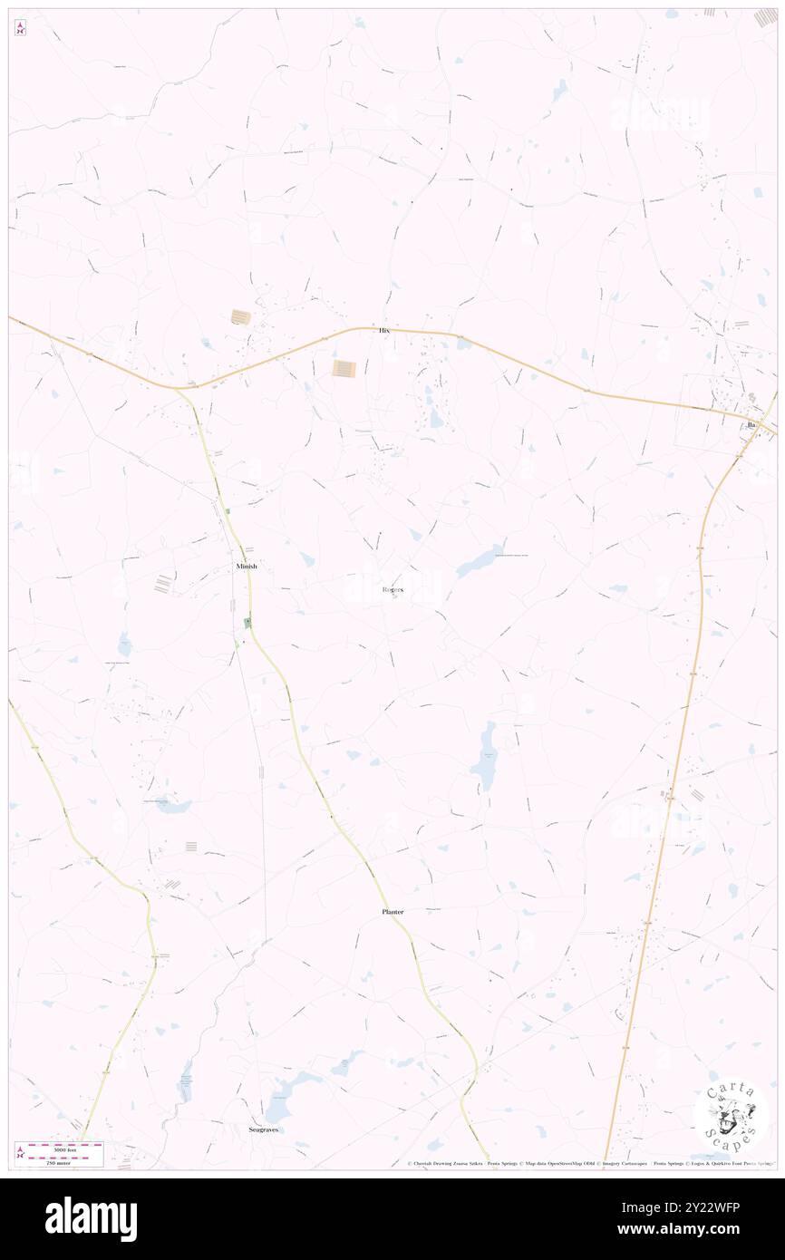 Rogers, Madison County, US, United States, Georgia, N 34 9' 16'', S 83 20' 25'', map, Cartascapes Map published in 2024. Explore Cartascapes, a map revealing Earth's diverse landscapes, cultures, and ecosystems. Journey through time and space, discovering the interconnectedness of our planet's past, present, and future. Stock Photo