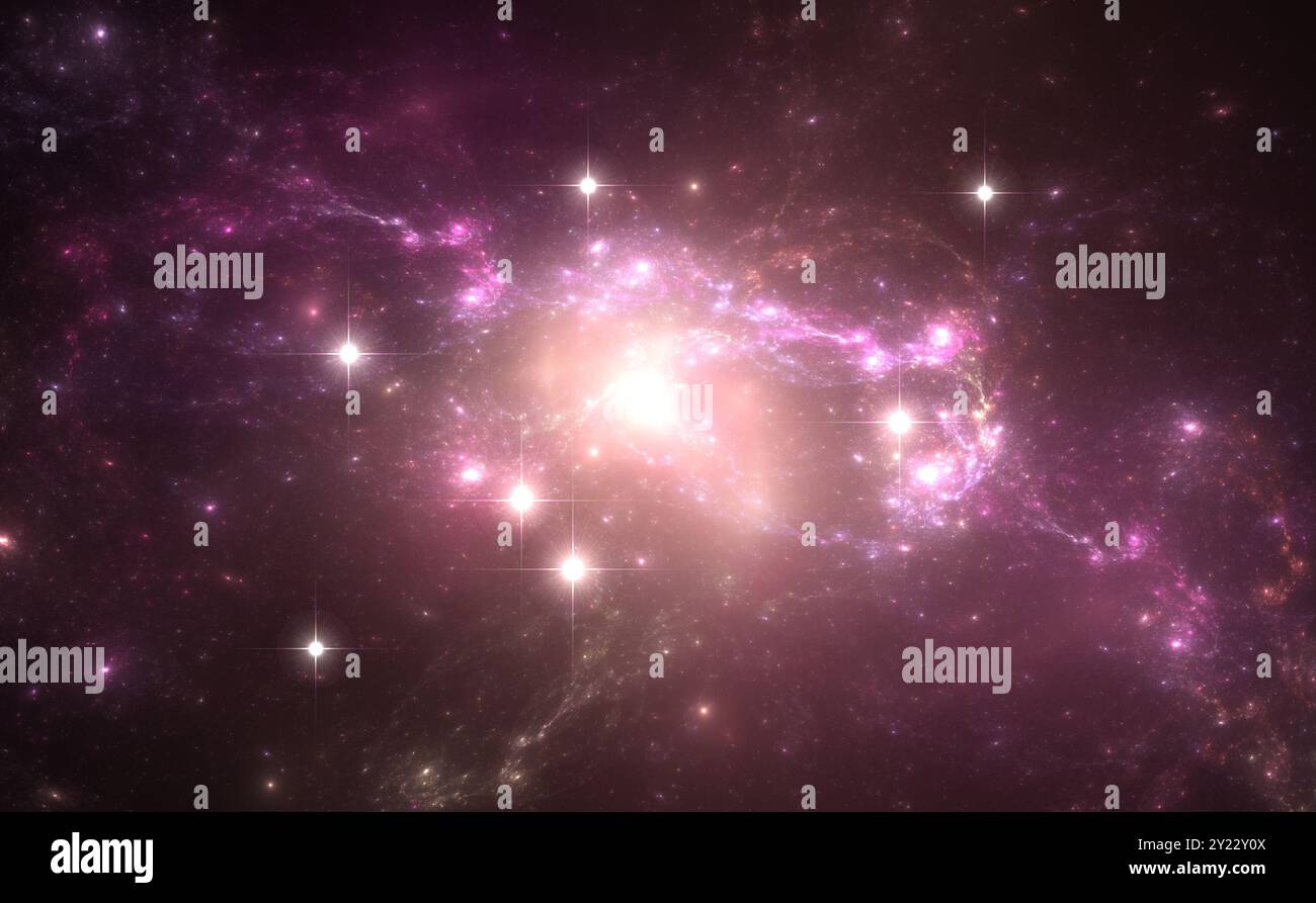 Space nebula with Supernova Explosion in the background Stock Photo - Alamy